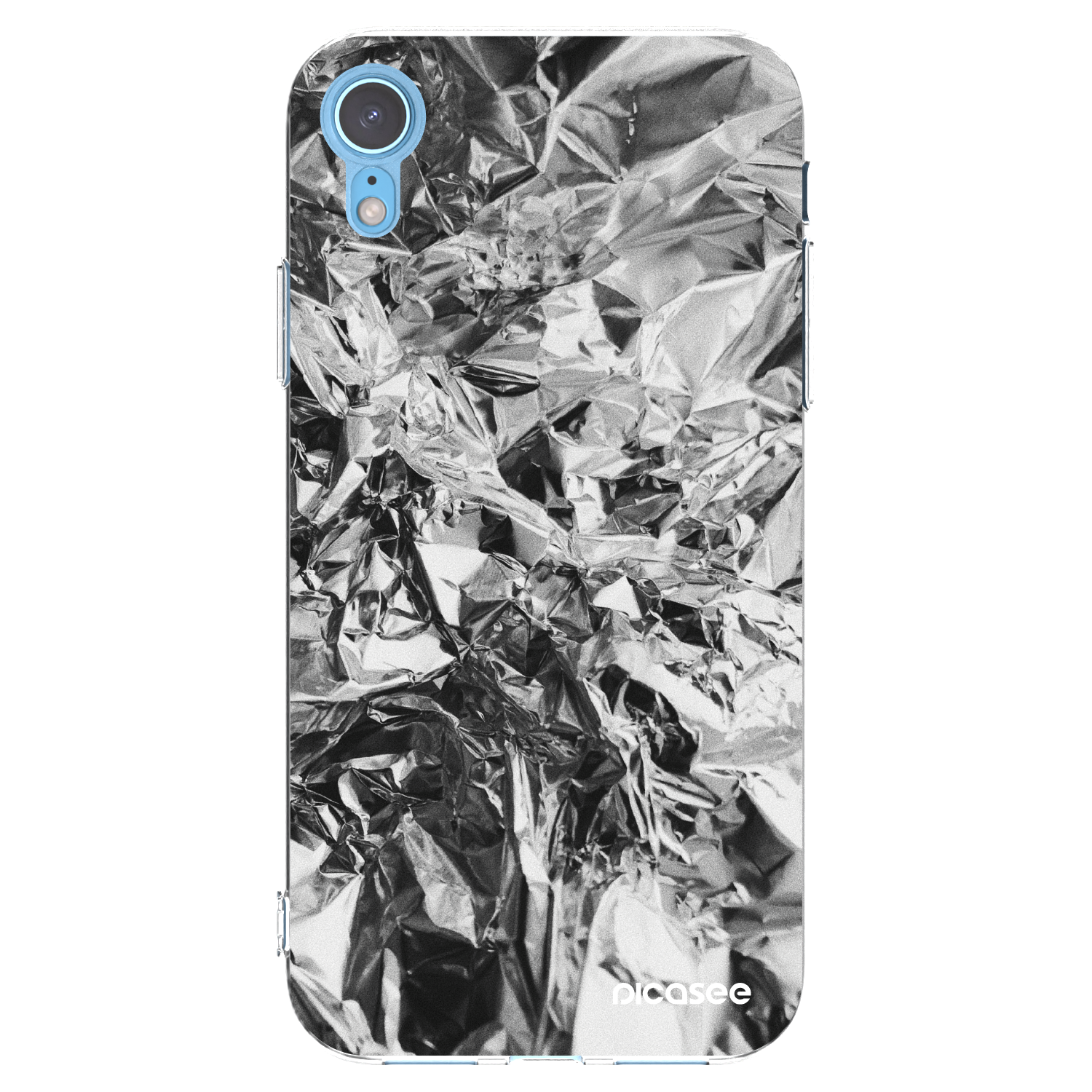 Picasee silikonový průhledný obal pro Apple iPhone XR - Chrome