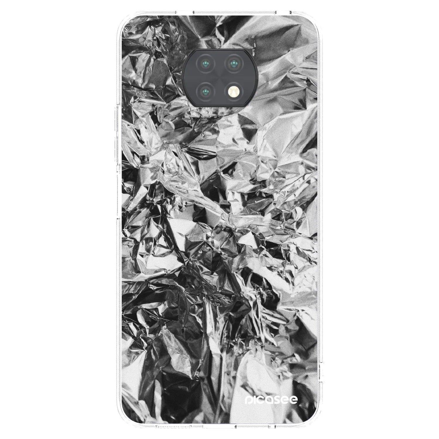 Picasee silikonový průhledný obal pro Xiaomi Redmi Note 9T - Chrome