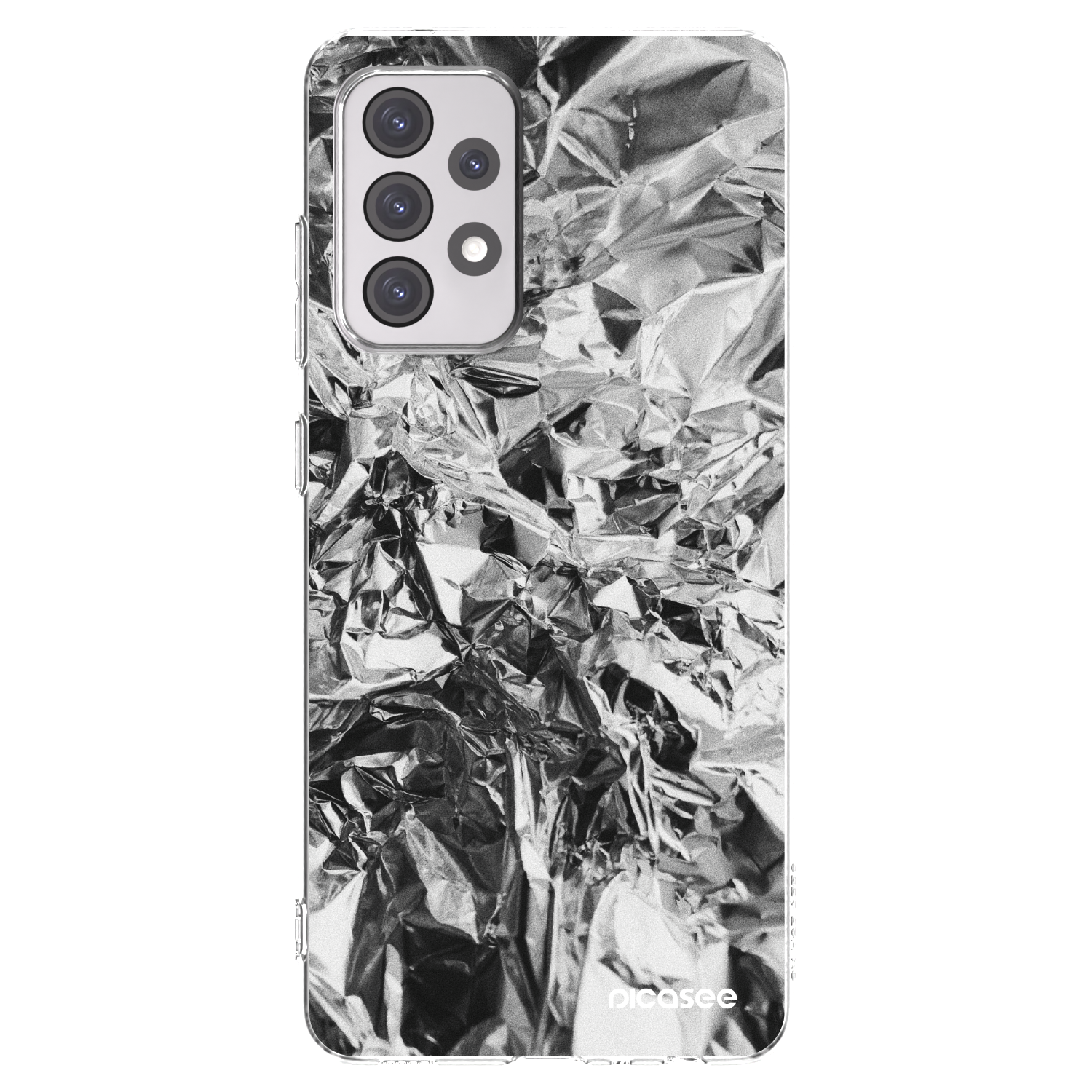 Picasee silikonový průhledný obal pro Samsung Galaxy A52s 5G A528B - Chrome