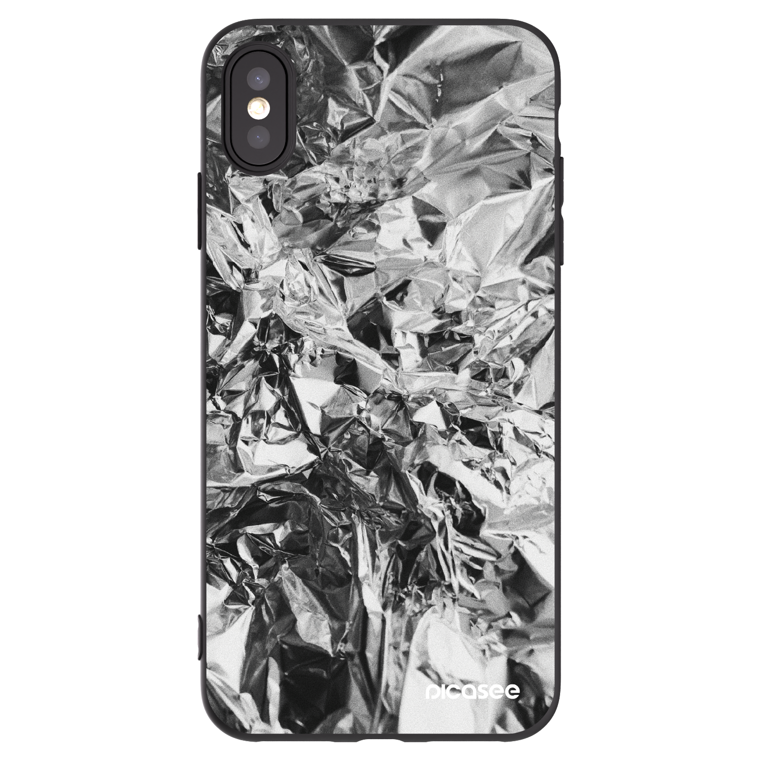 Picasee silikonový černý obal pro Apple iPhone XS Max - Chrome