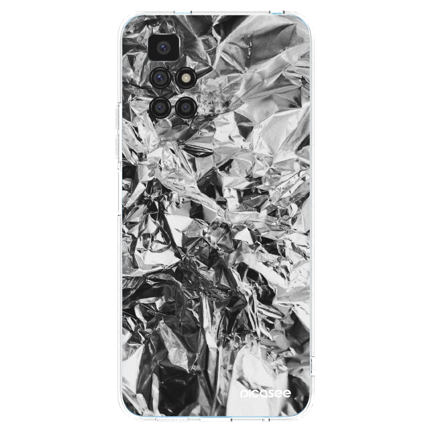 Picasee silikonový průhledný obal pro Xiaomi Redmi 10 - Chrome