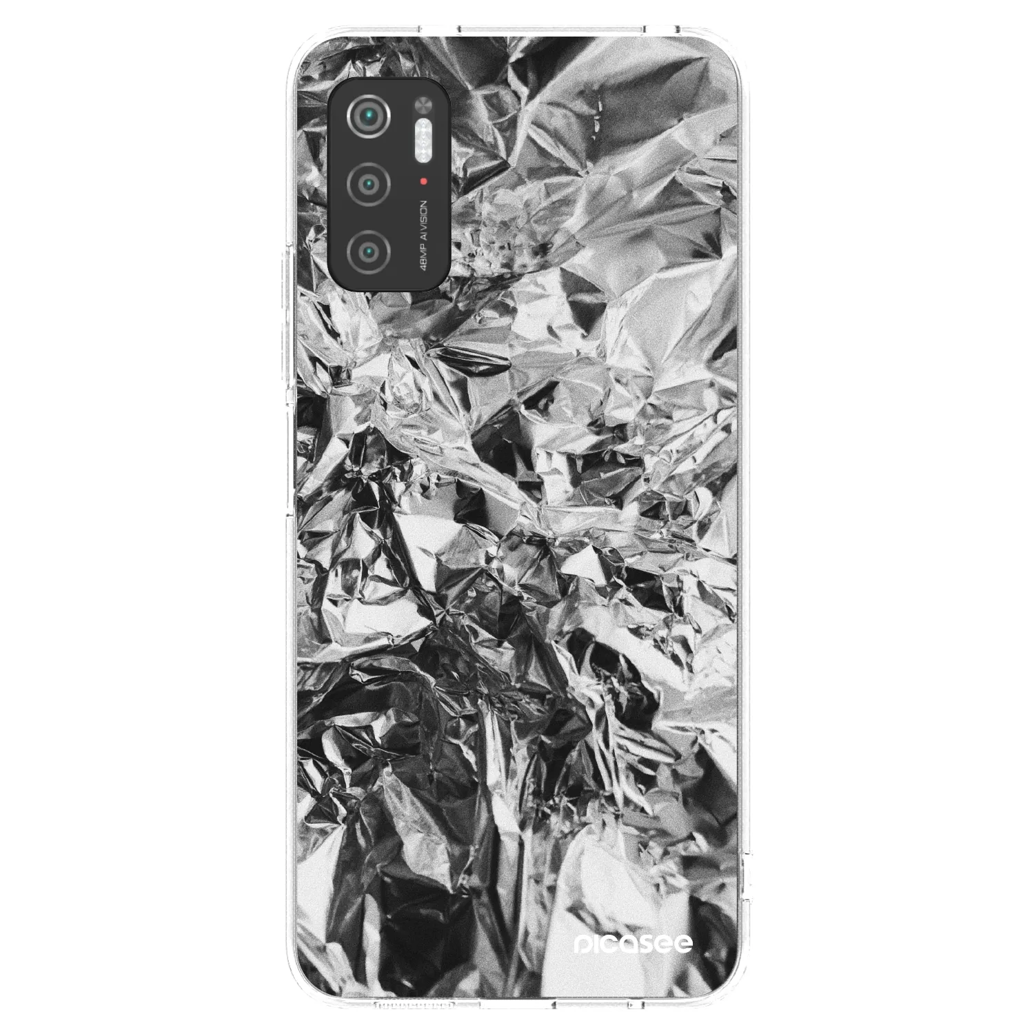 Picasee silikonový průhledný obal pro Xiaomi Poco M3 Pro 5G - Chrome