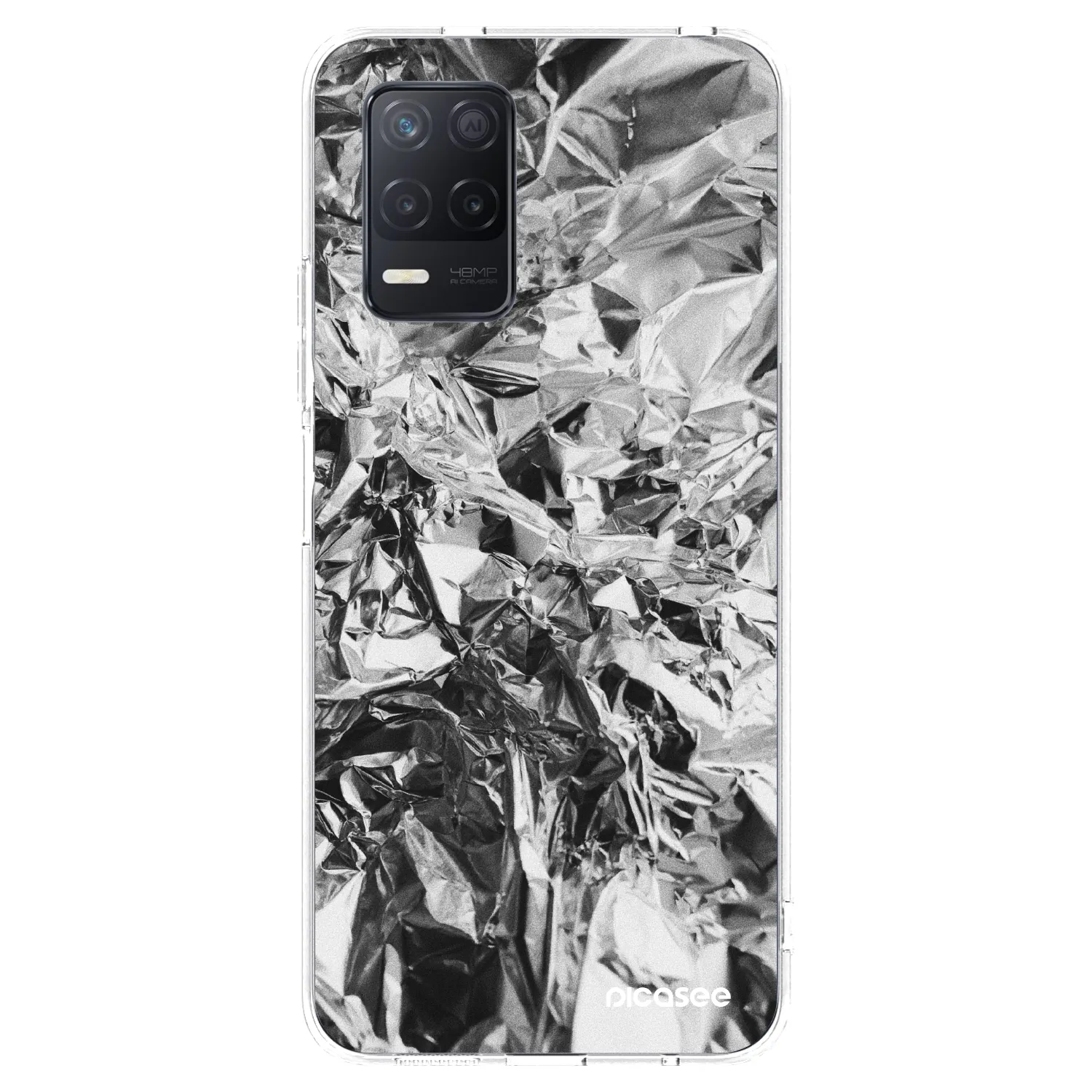 Picasee silikonový průhledný obal pro Realme 8 5G - Chrome