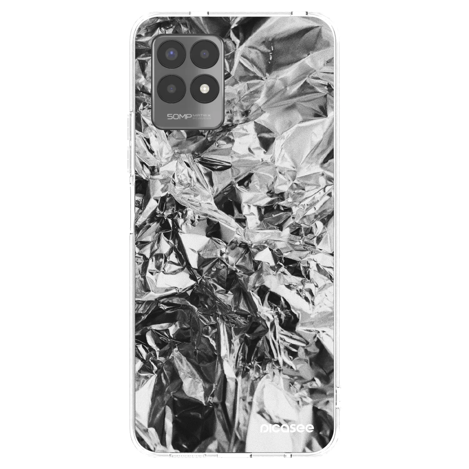 Picasee silikonový průhledný obal pro Realme 8i - Chrome