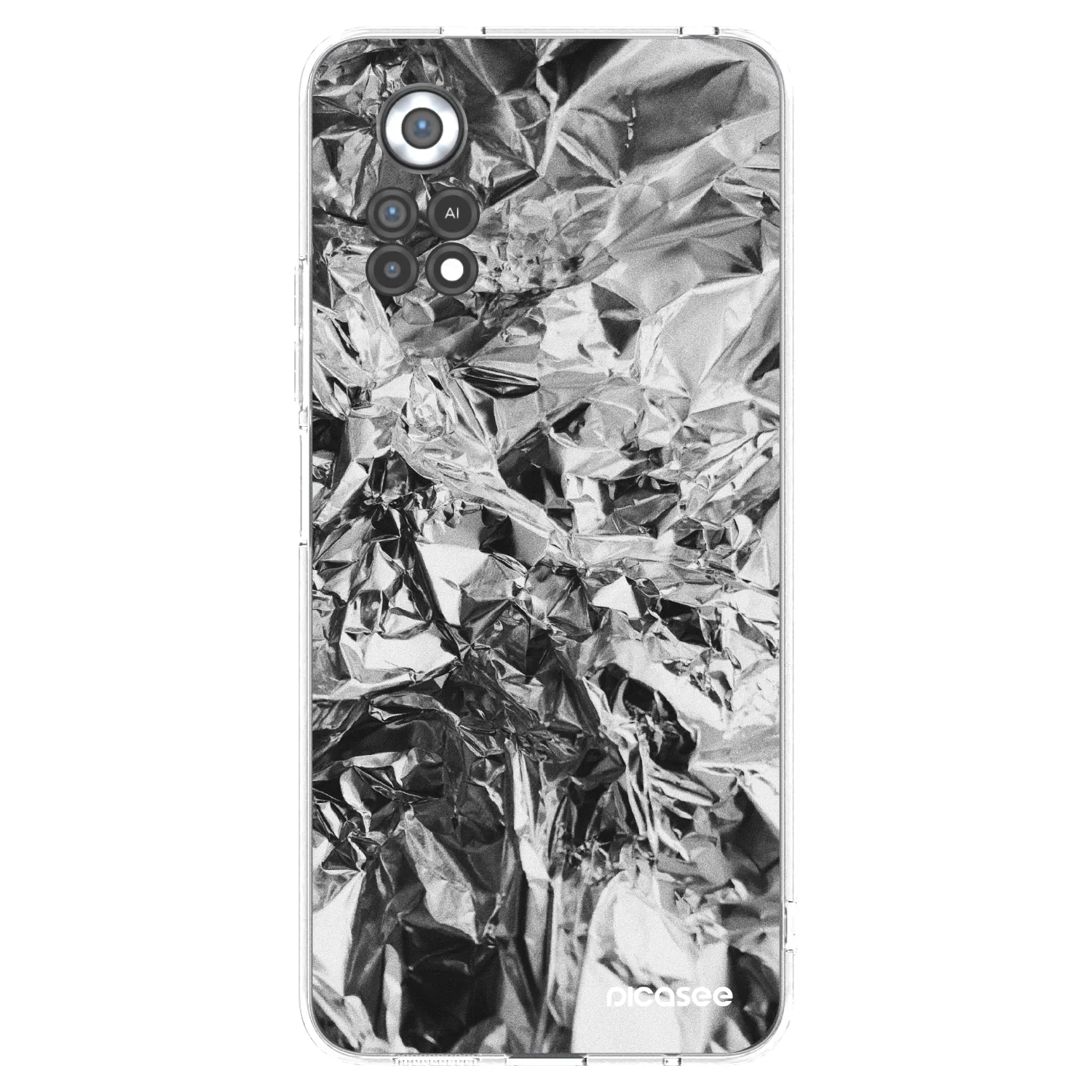 Picasee silikonový průhledný obal pro Xiaomi Poco X4 Pro 5G - Chrome