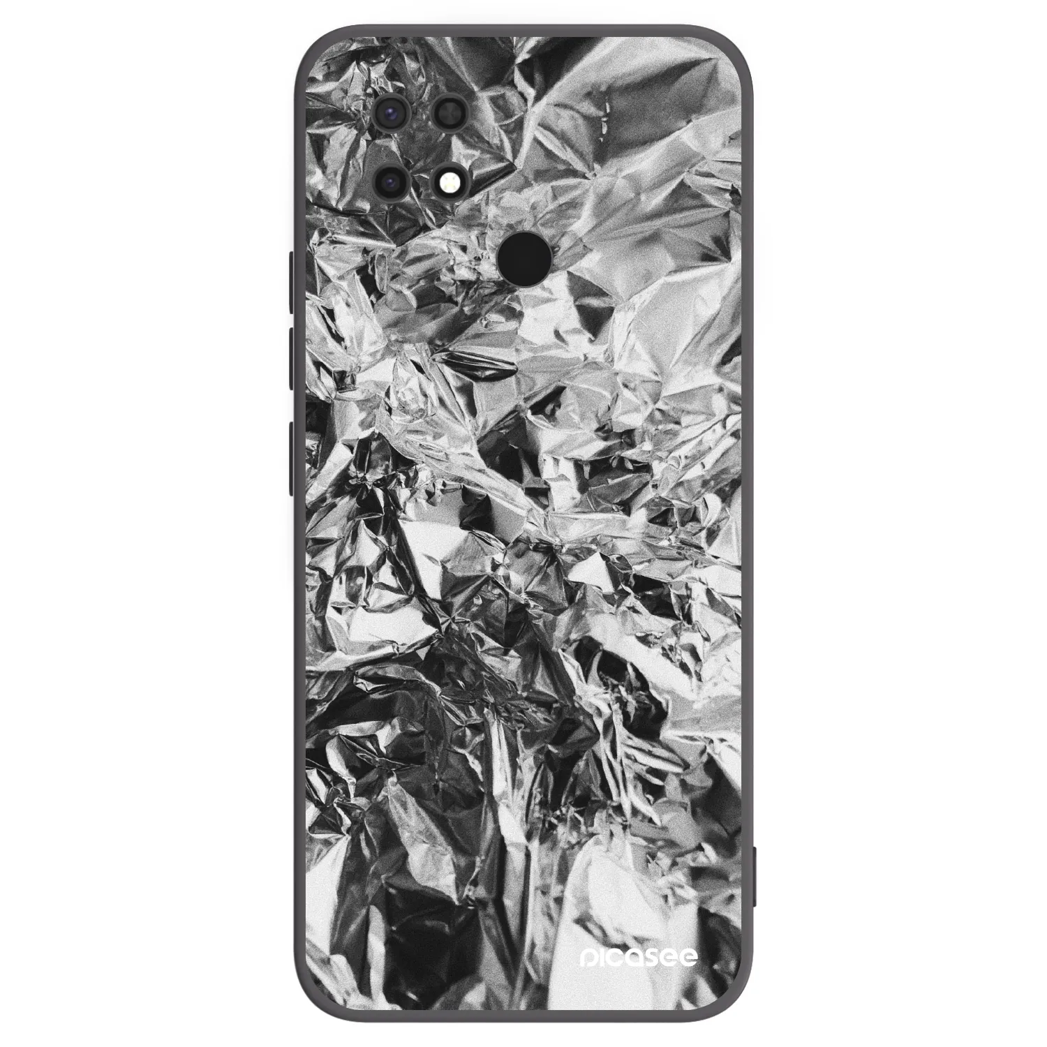 Picasee silikonový černý obal pro Xiaomi Redmi 10C - Chrome