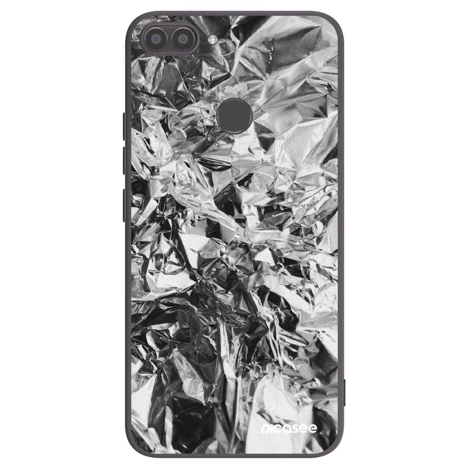 Picasee silikonový černý obal pro Huawei P Smart - Chrome