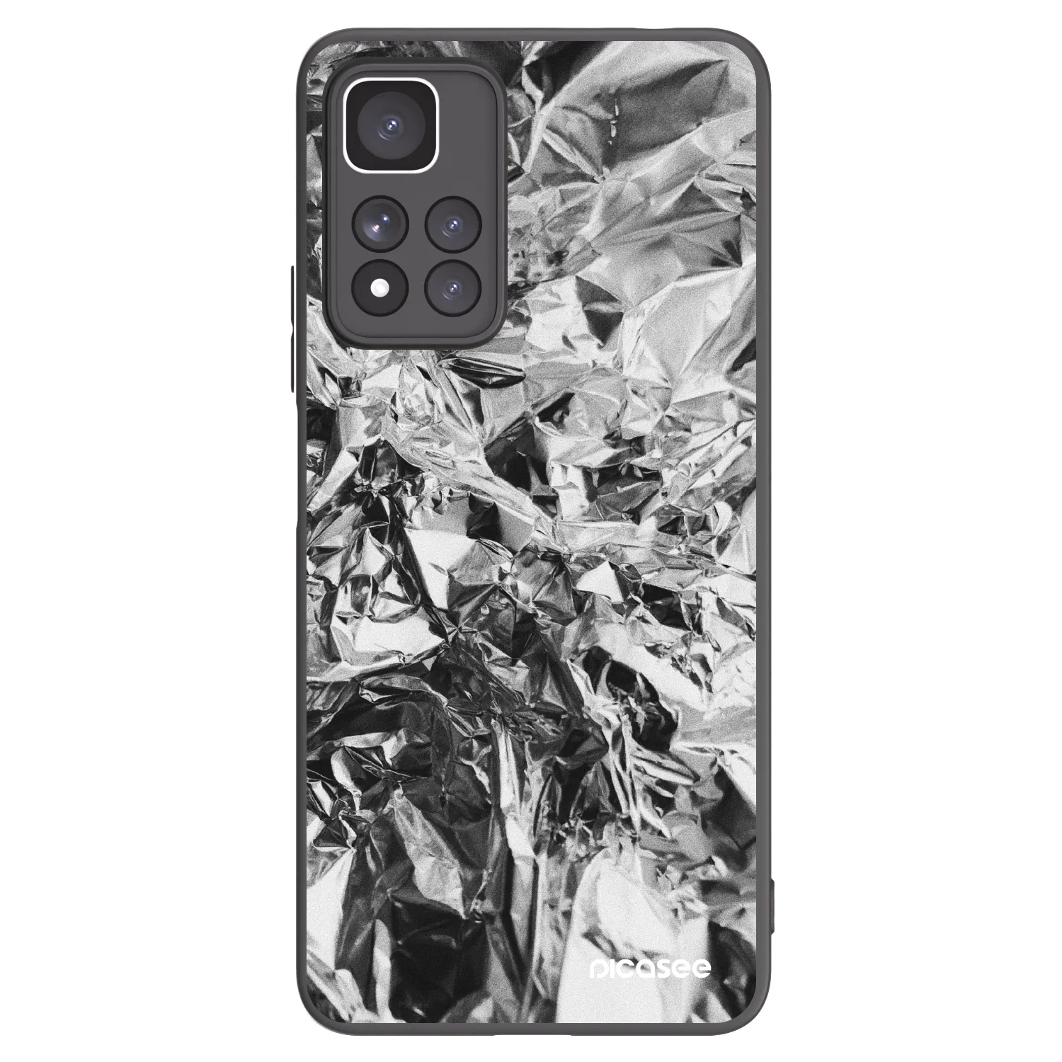 Picasee silikonový černý obal pro Xiaomi Redmi Note 11 Pro+ 5G - Chrome