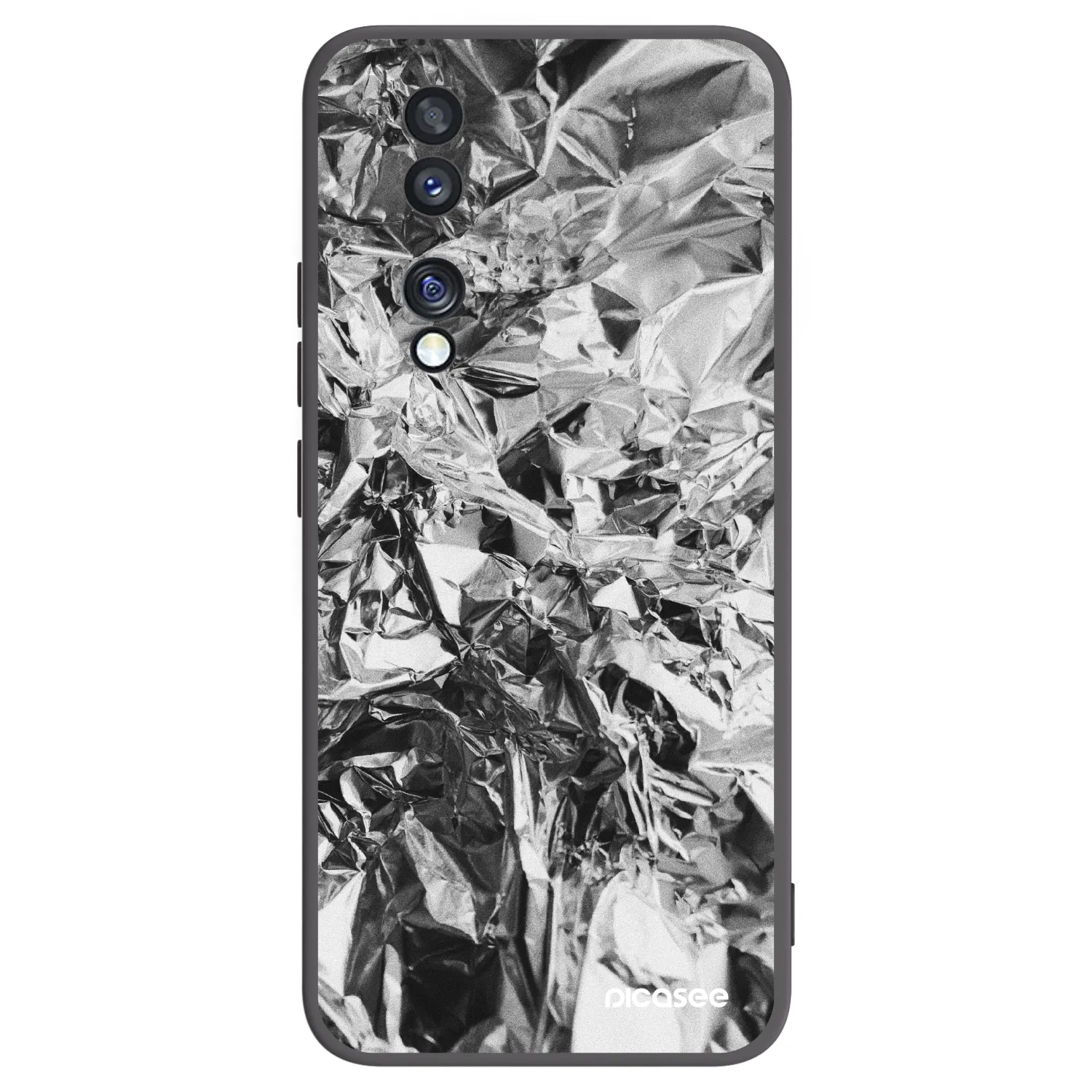 Picasee silikonový černý obal pro Honor 70 - Chrome
