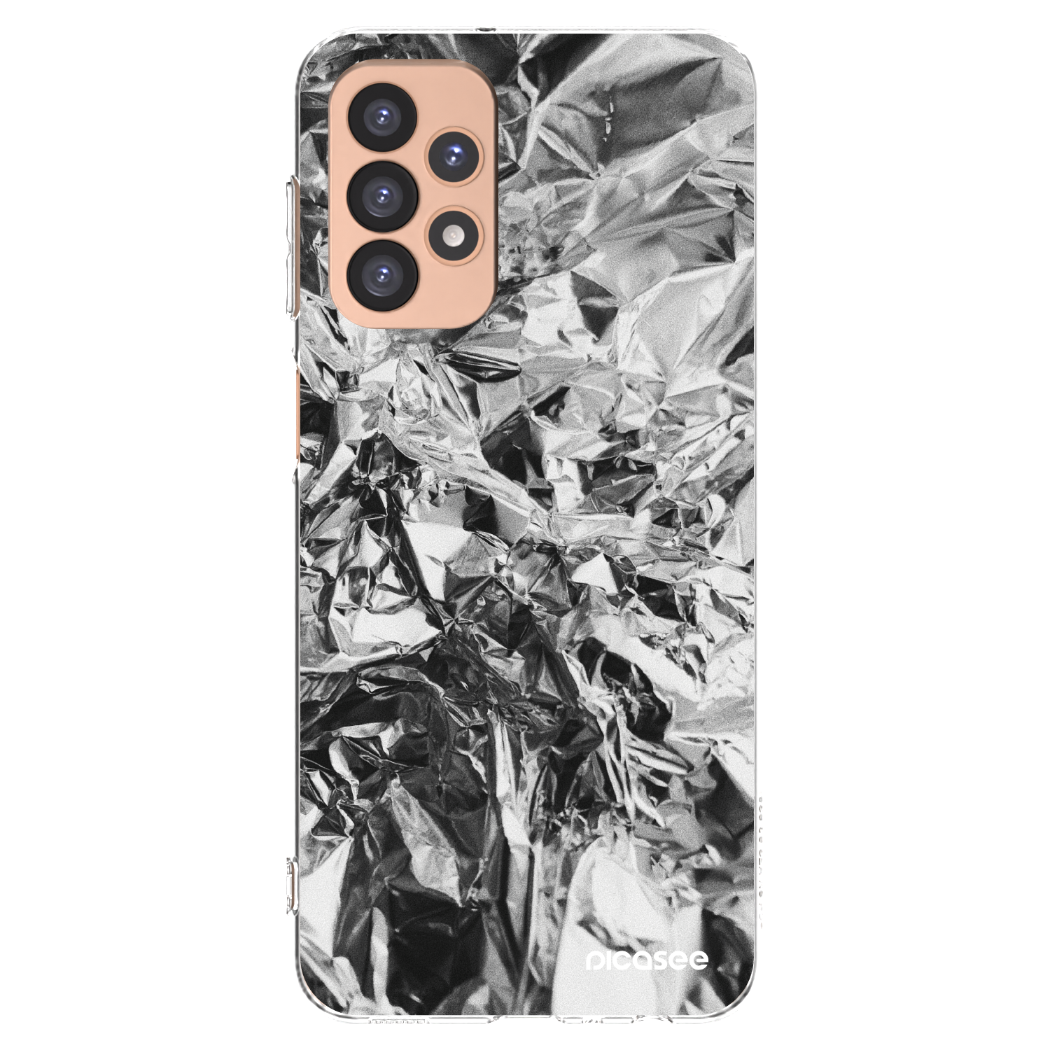Picasee silikonový průhledný obal pro Samsung Galaxy A23 A236B 5G - Chrome
