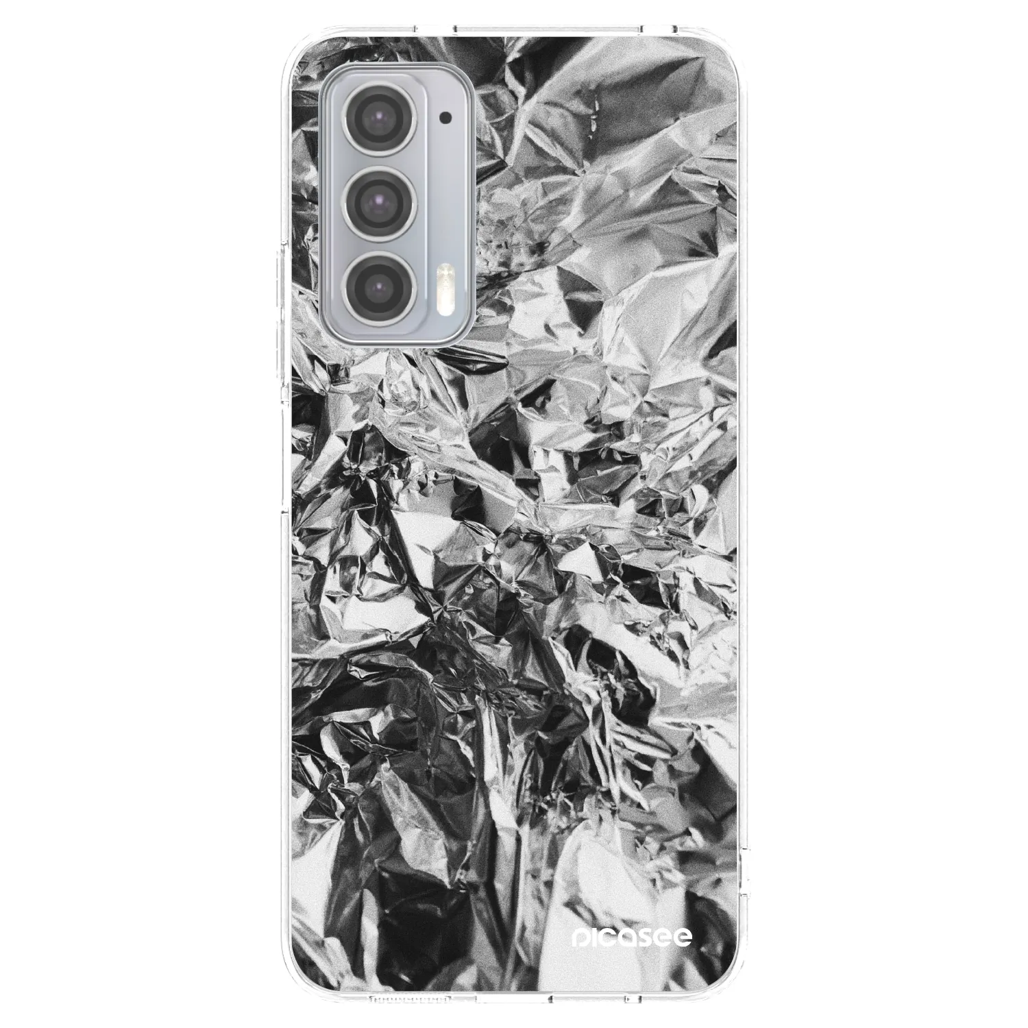 Picasee silikonový průhledný obal pro Motorola Edge 20 - Chrome