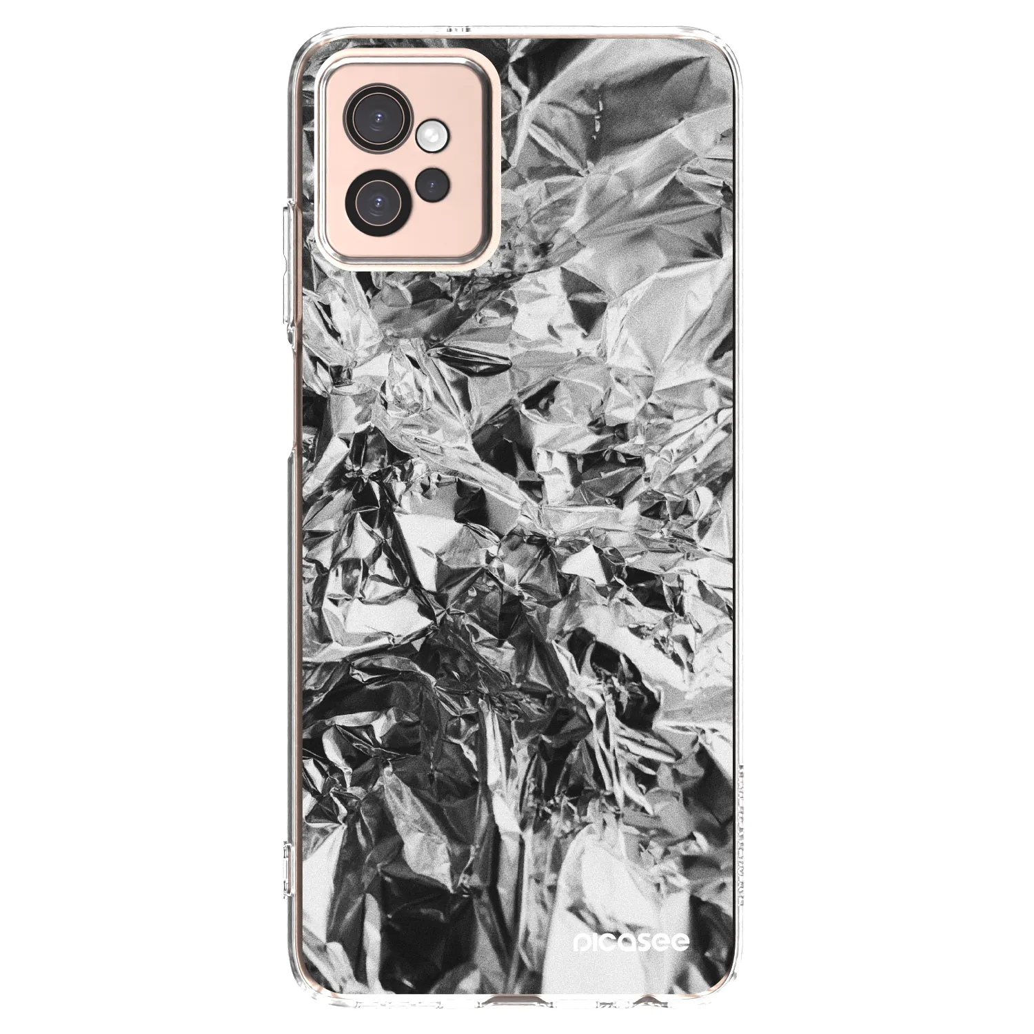 Picasee silikonový průhledný obal pro Motorola Moto G32 - Chrome