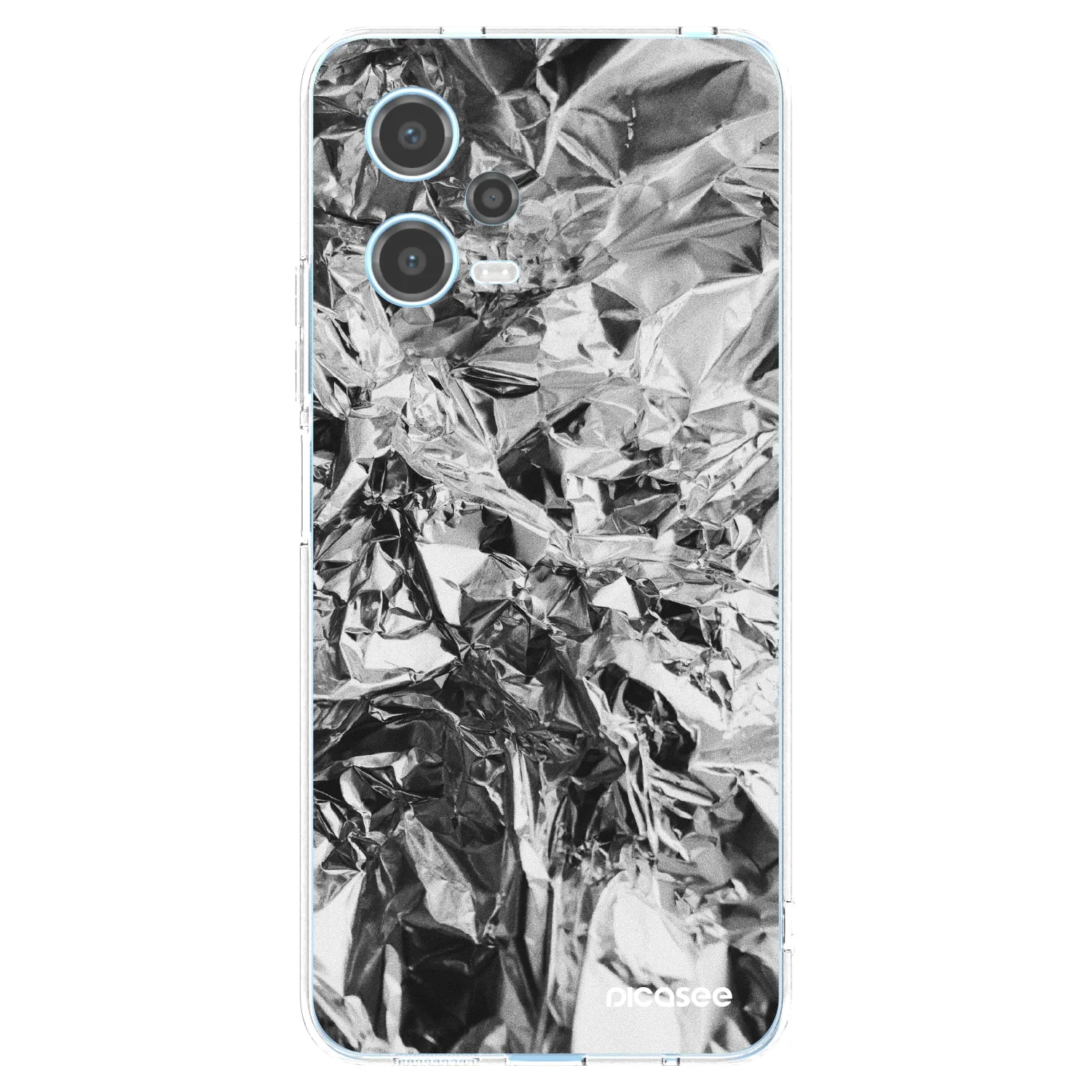 Picasee silikonový průhledný obal pro Xiaomi Redmi Note 12 5G - Chrome