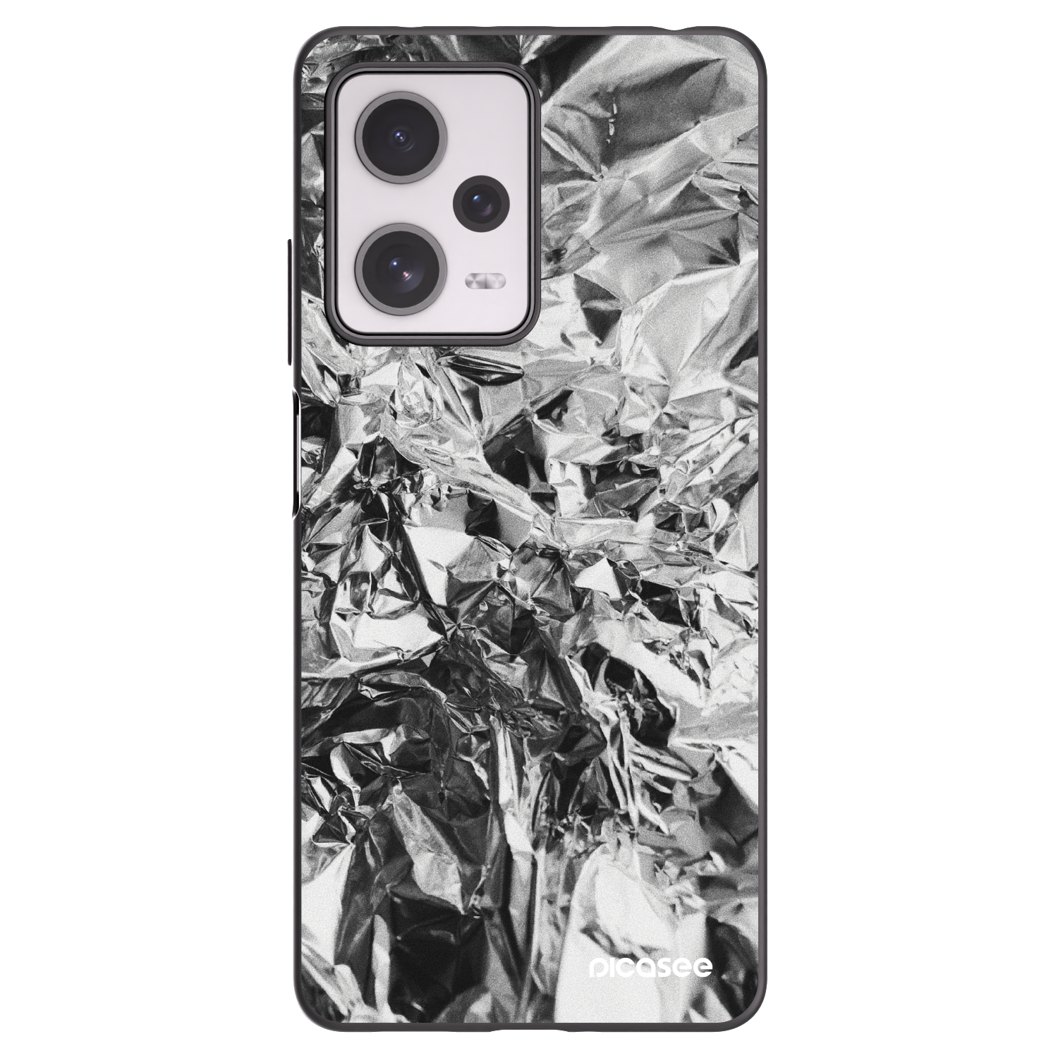 Picasee silikonový černý obal pro Xiaomi Redmi Note 12 Pro+ 5G - Chrome