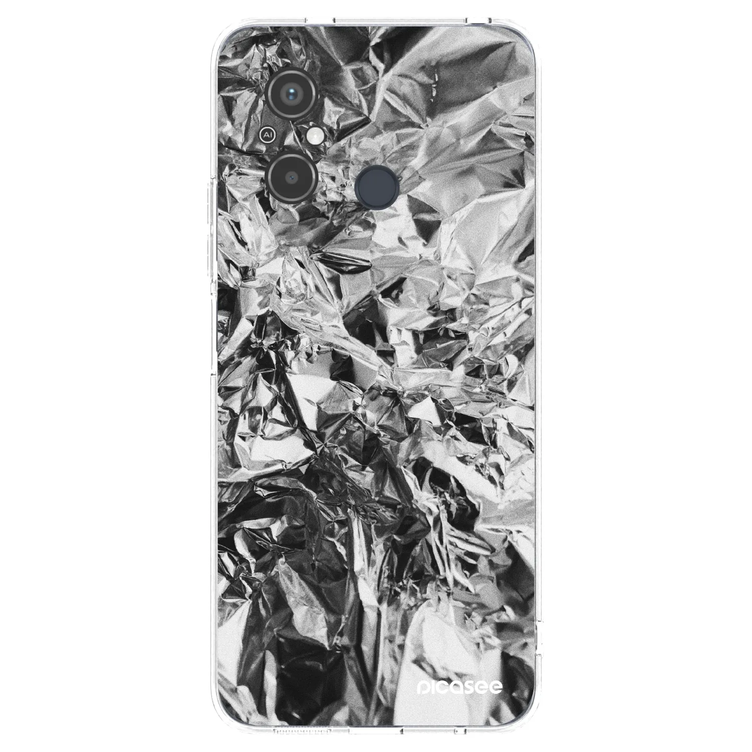 Picasee silikonový průhledný obal pro Xiaomi Redmi 12C - Chrome