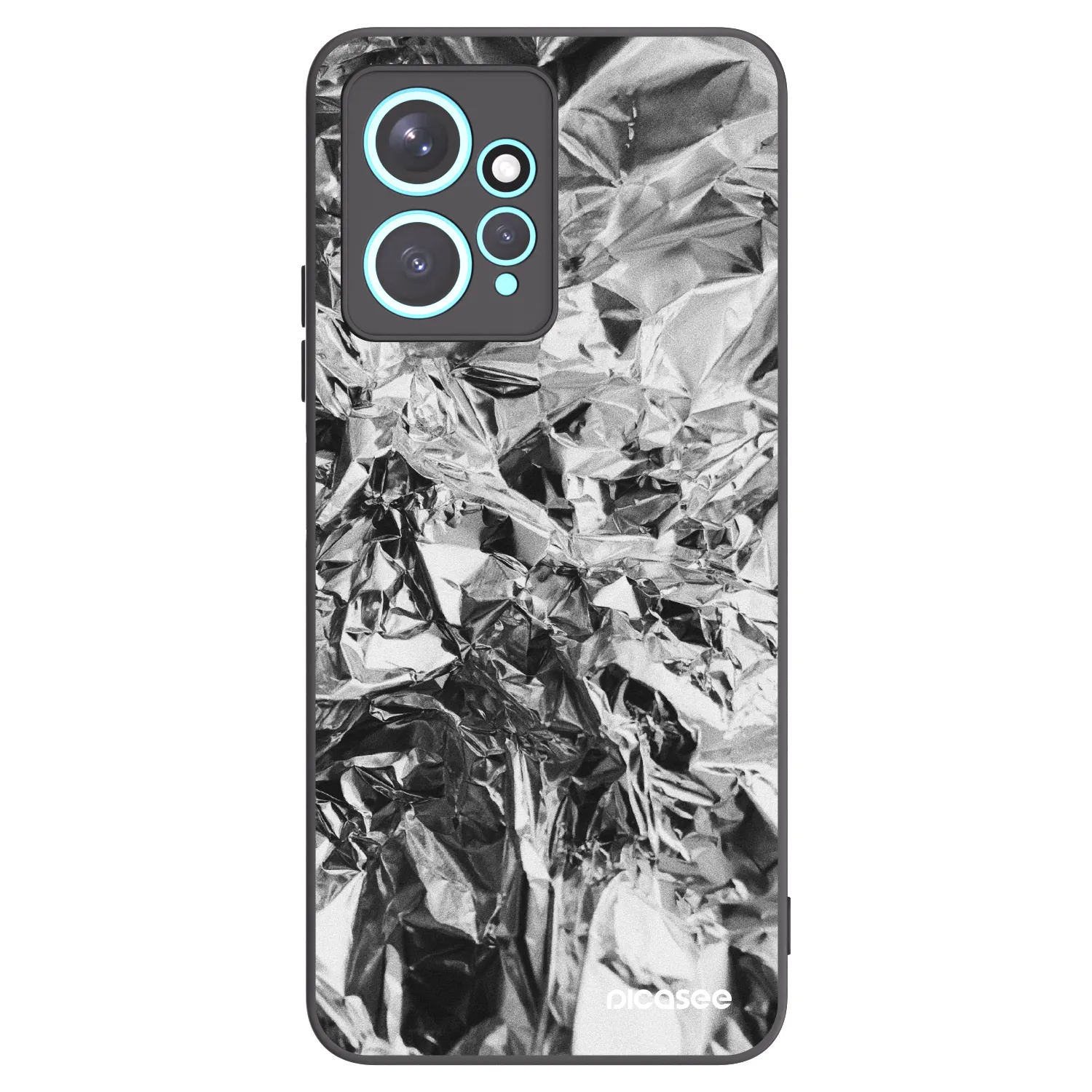 Picasee silikonový černý obal pro Xiaomi Redmi Note 12 4G - Chrome