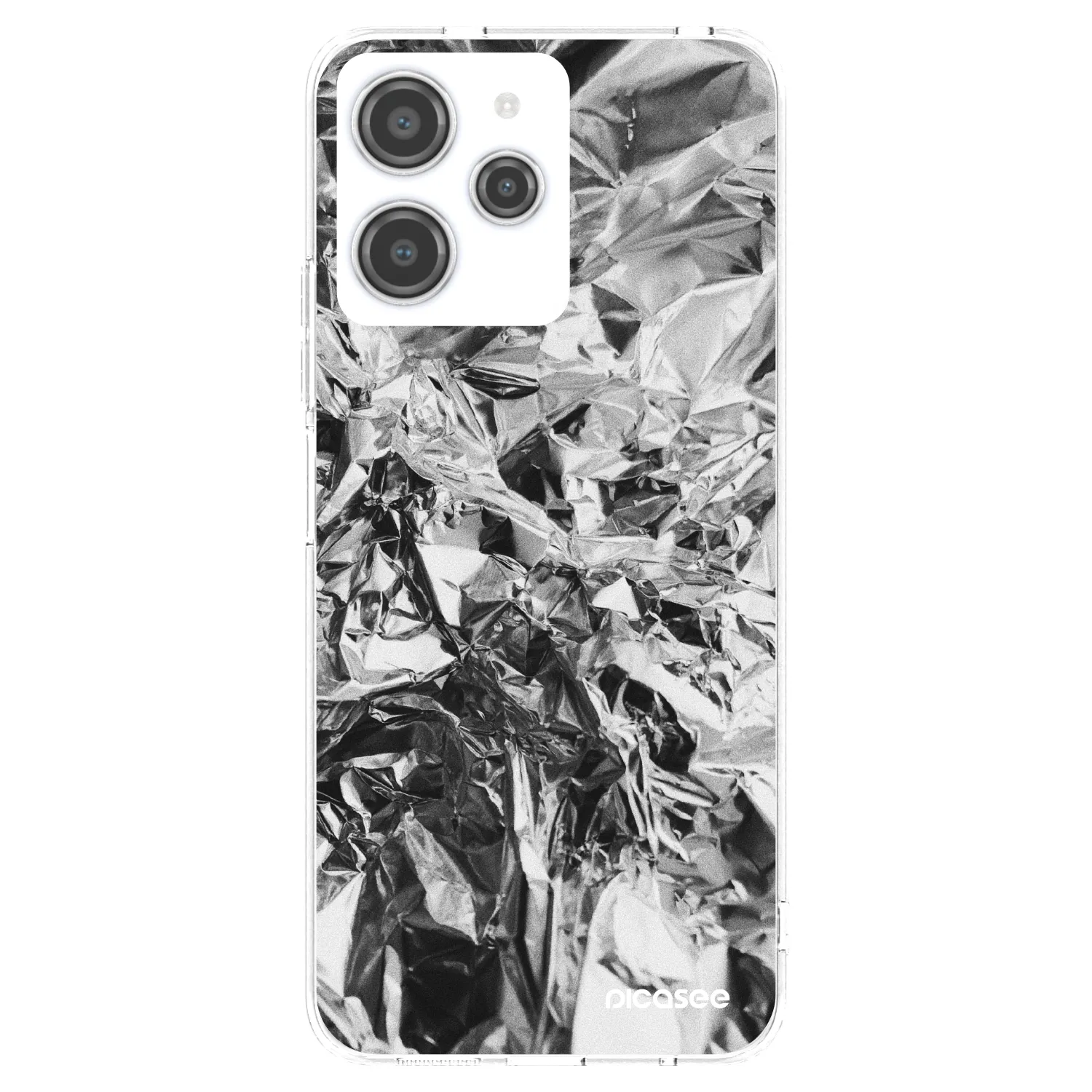 Picasee silikonový průhledný obal pro Xiaomi Redmi 12 4G - Chrome