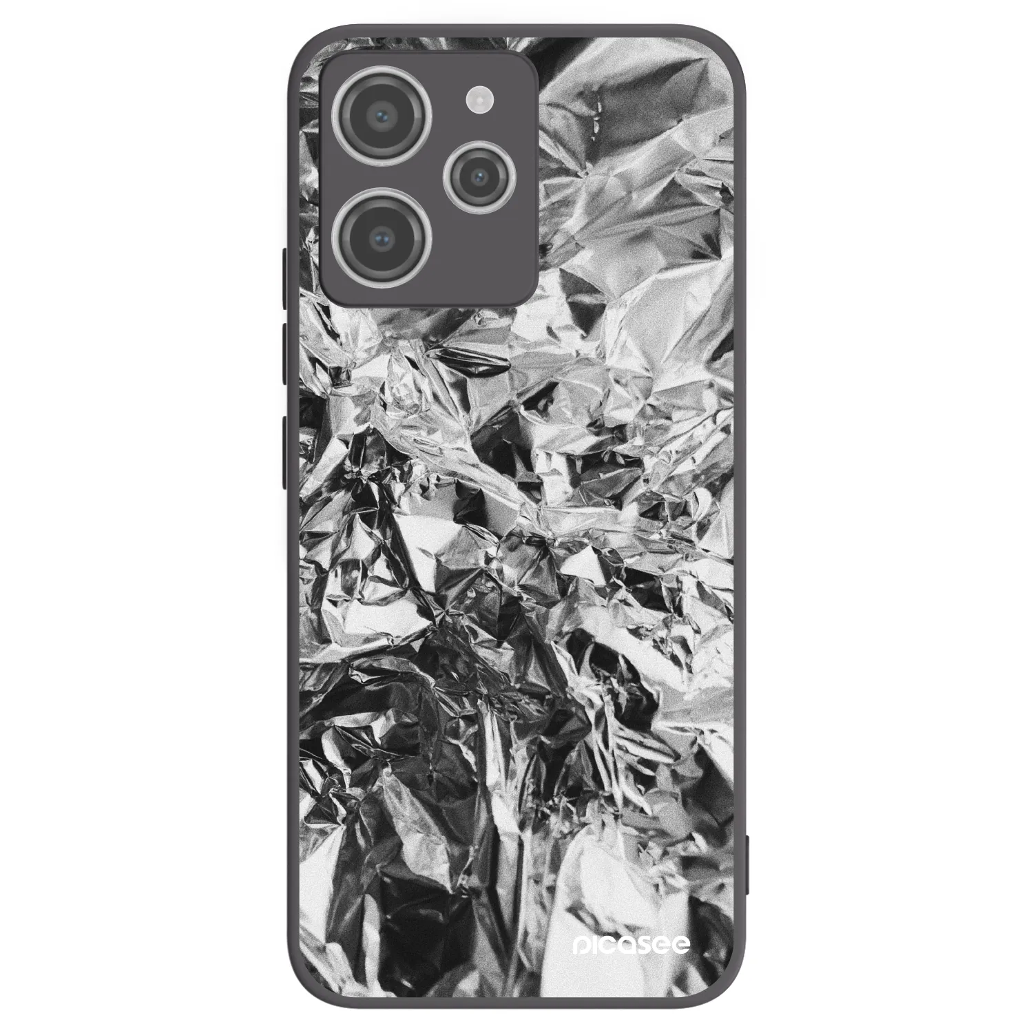Picasee silikonový černý obal pro Xiaomi Redmi 12 4G - Chrome