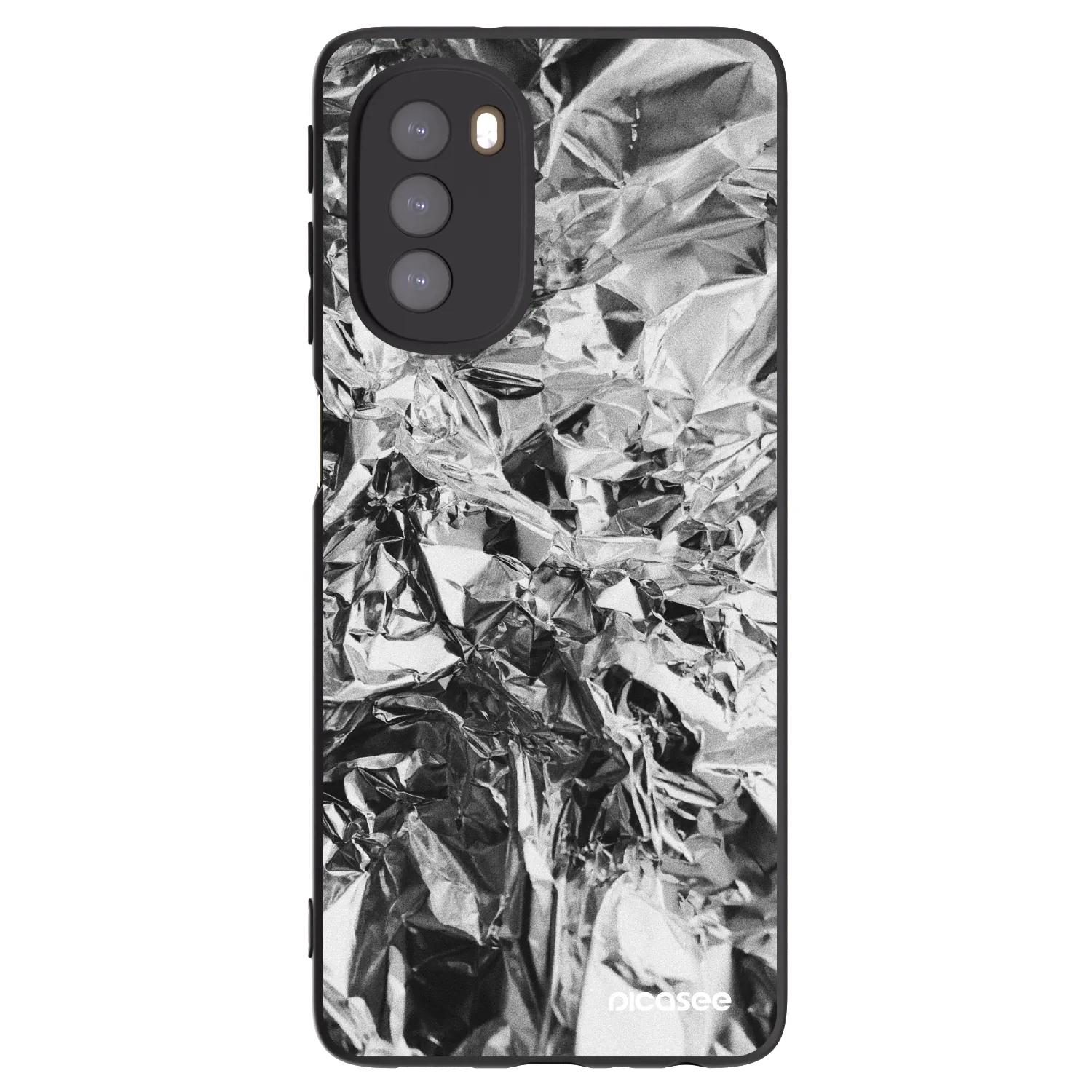 Picasee silikonový černý obal pro Motorola Moto G51 - Chrome