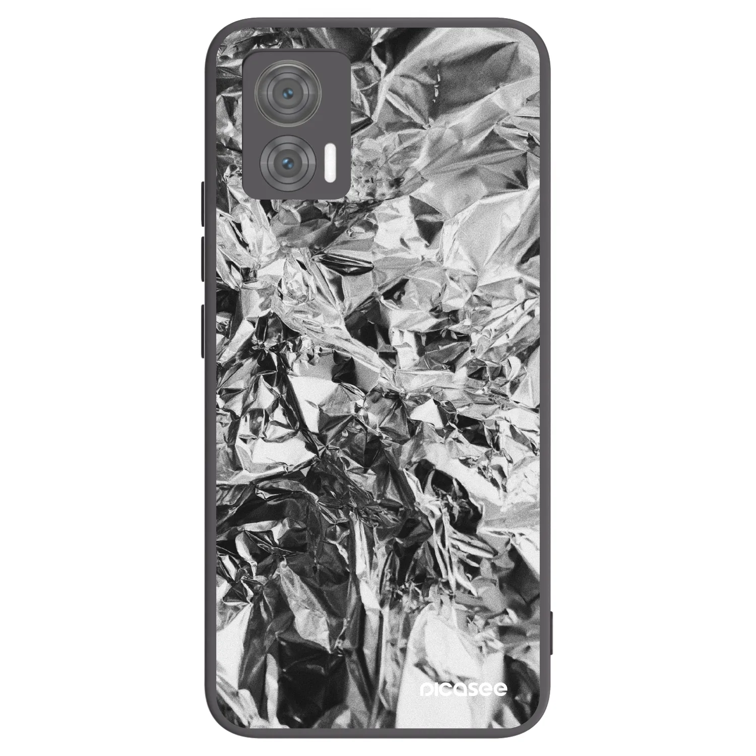 Picasee silikonový černý obal pro Motorola Edge 30 Neo - Chrome