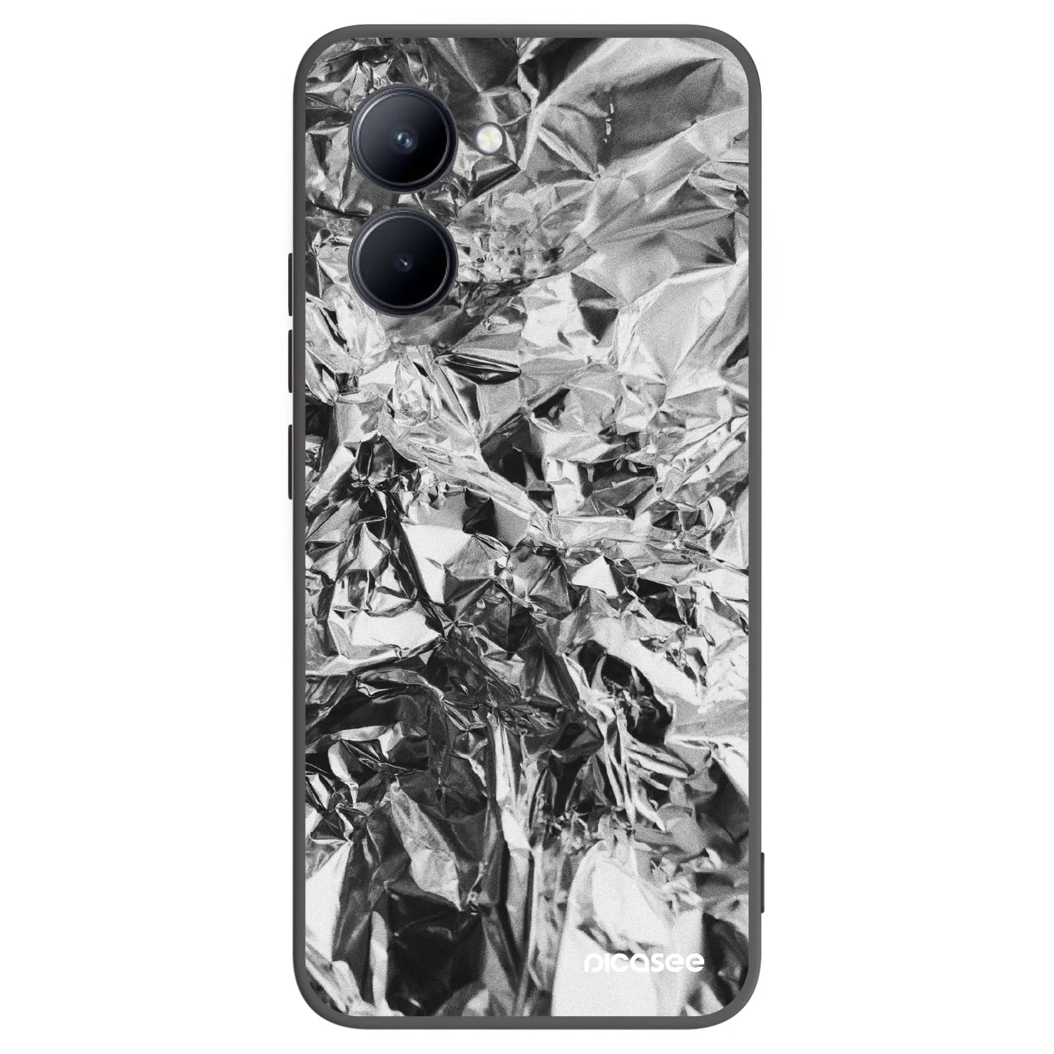 Picasee silikonový černý obal pro Realme C33 (2023) - Chrome