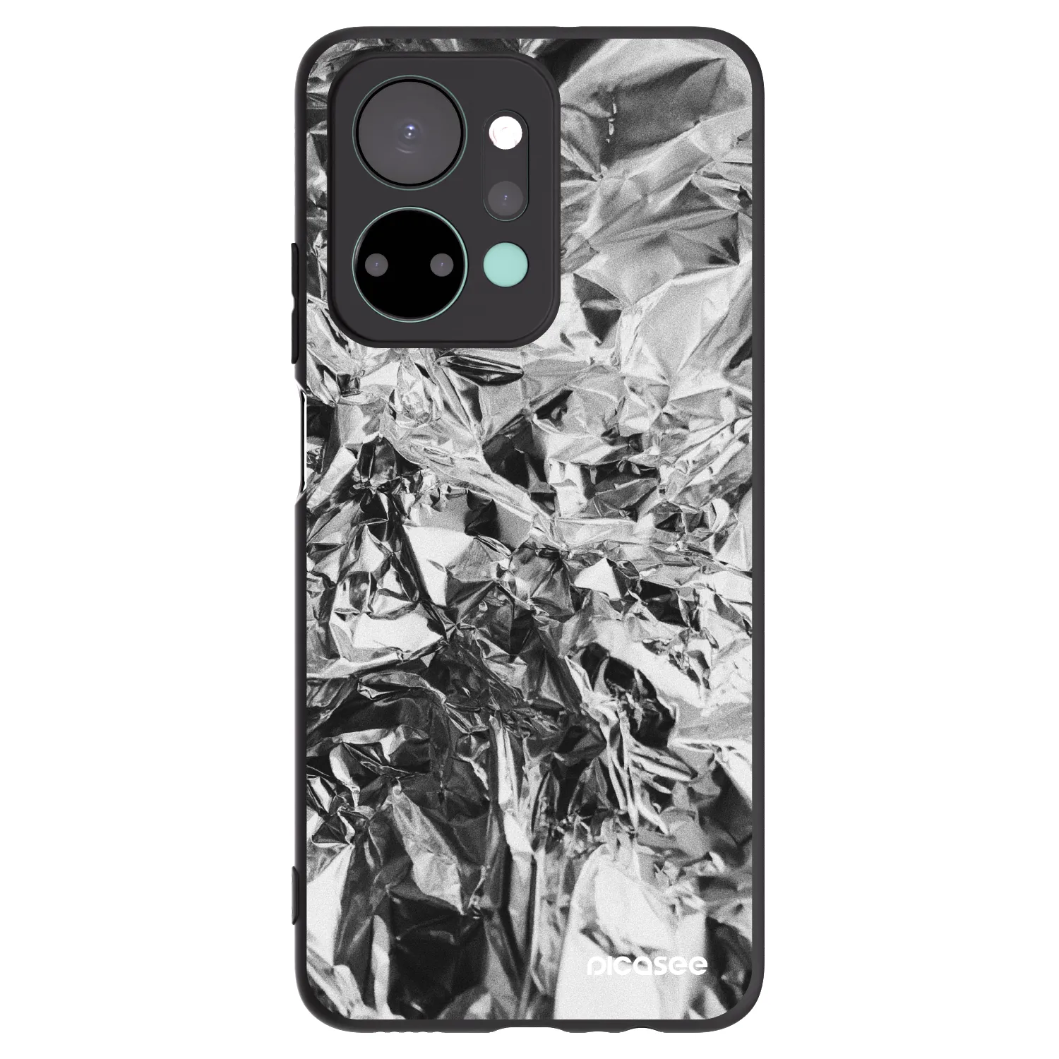 Picasee silikonový černý obal pro Honor X7a - Chrome