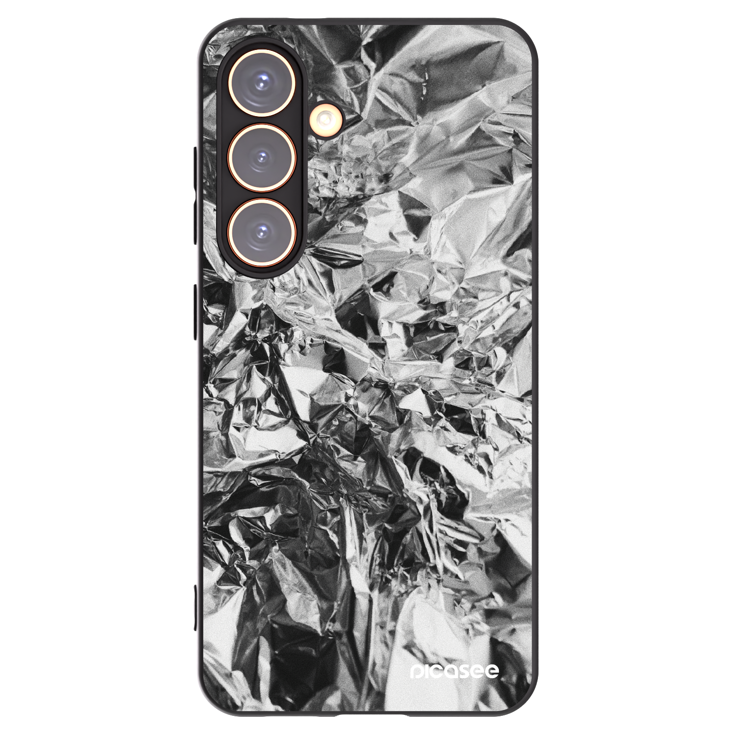 Picasee silikonový černý obal pro Samsung Galaxy S24 S921B 5G - Chrome