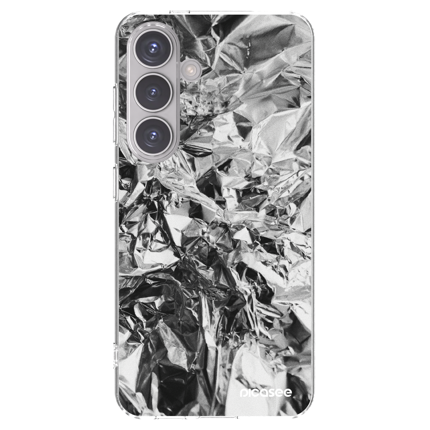 Picasee silikonový průhledný obal pro Samsung Galaxy S24 S921B 5G - Chrome