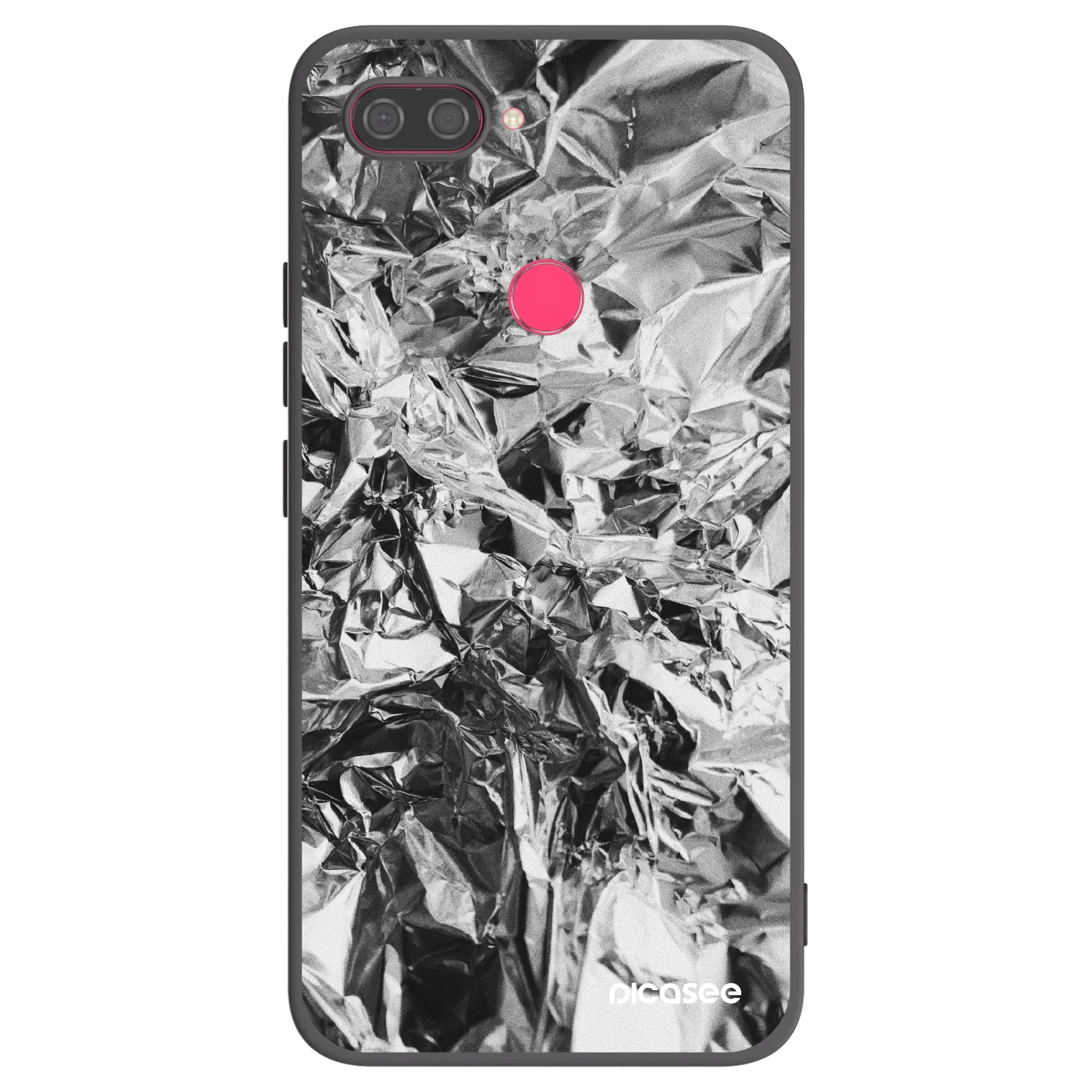 Picasee silikonový černý obal pro Xiaomi Mi 8 Lite - Chrome