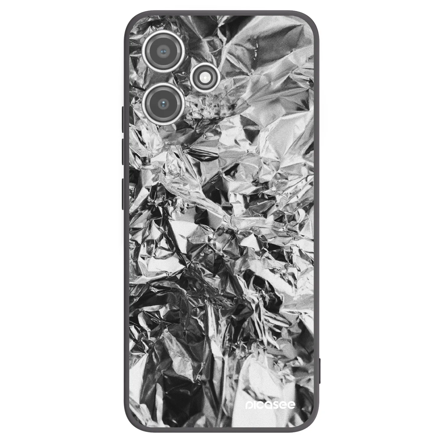 Picasee silikonový černý obal pro Xiaomi Redmi 12 5G - Chrome