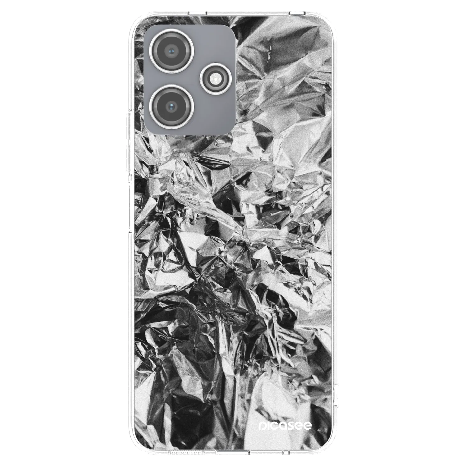 Picasee silikonový průhledný obal pro Xiaomi Redmi 12 5G - Chrome