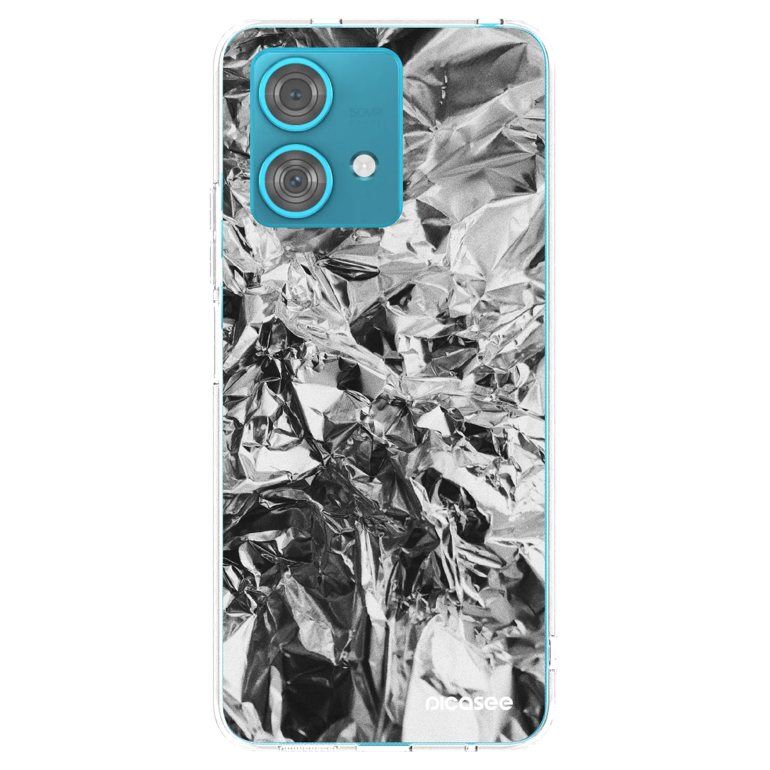 Picasee silikonový průhledný obal pro Motorola Edge 40 Neo - Chrome