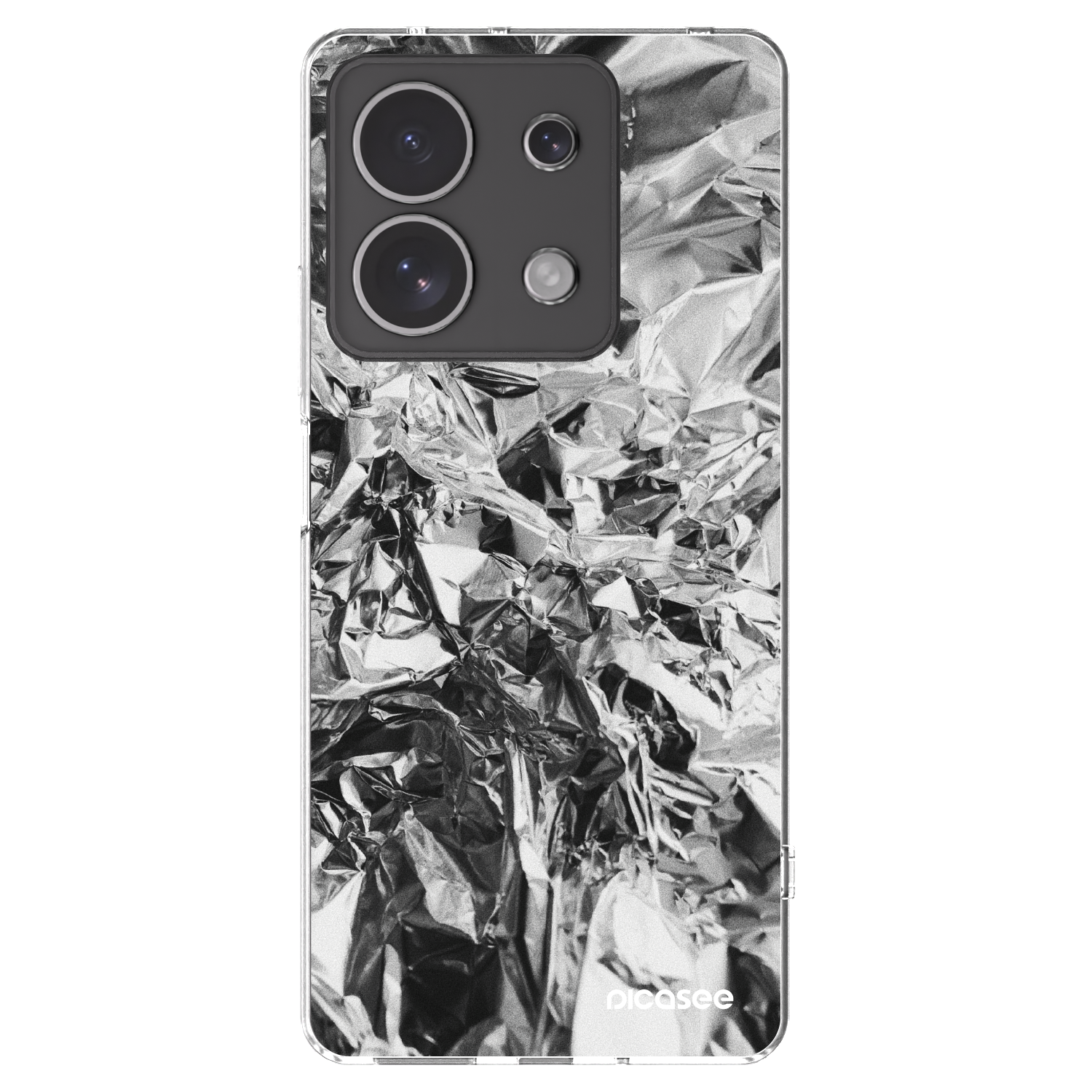 Picasee silikonový průhledný obal pro Xiaomi Redmi Note 13 4G - Chrome