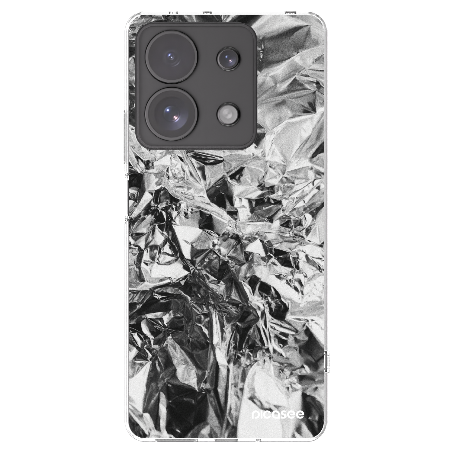 Picasee silikonový průhledný obal pro Xiaomi Redmi Note 13 Pro 4G - Chrome