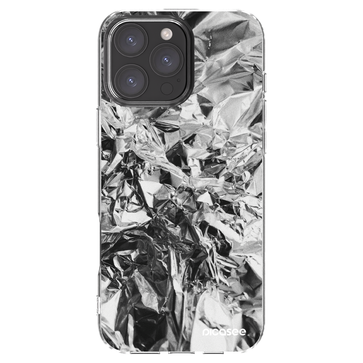 Picasee silikonový průhledný obal pro Apple iPhone 16 Pro Max - Chrome