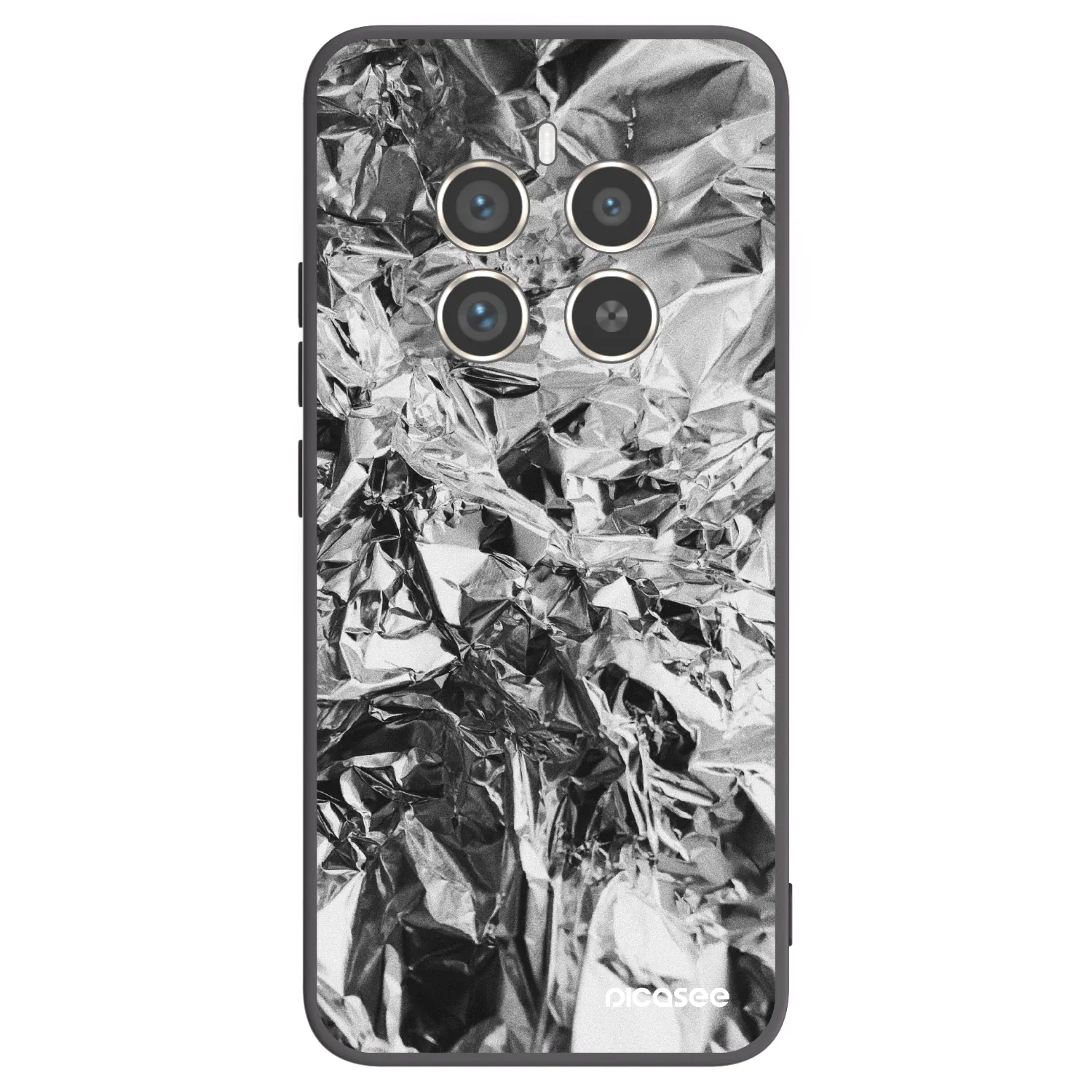Picasee silikonový černý obal pro Realme 12 Pro 5G - Chrome
