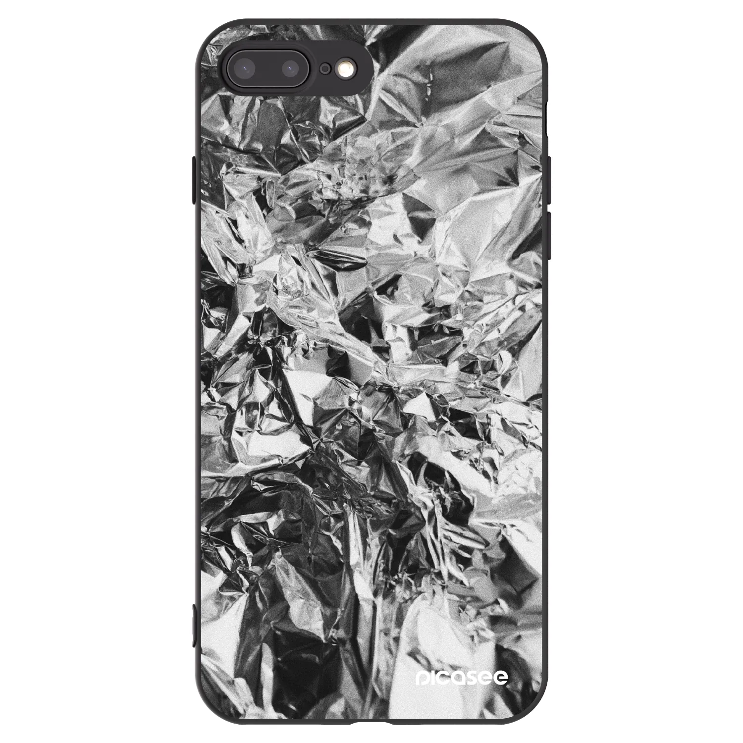 Picasee silikonový černý obal pro Apple iPhone 7 Plus - Chrome