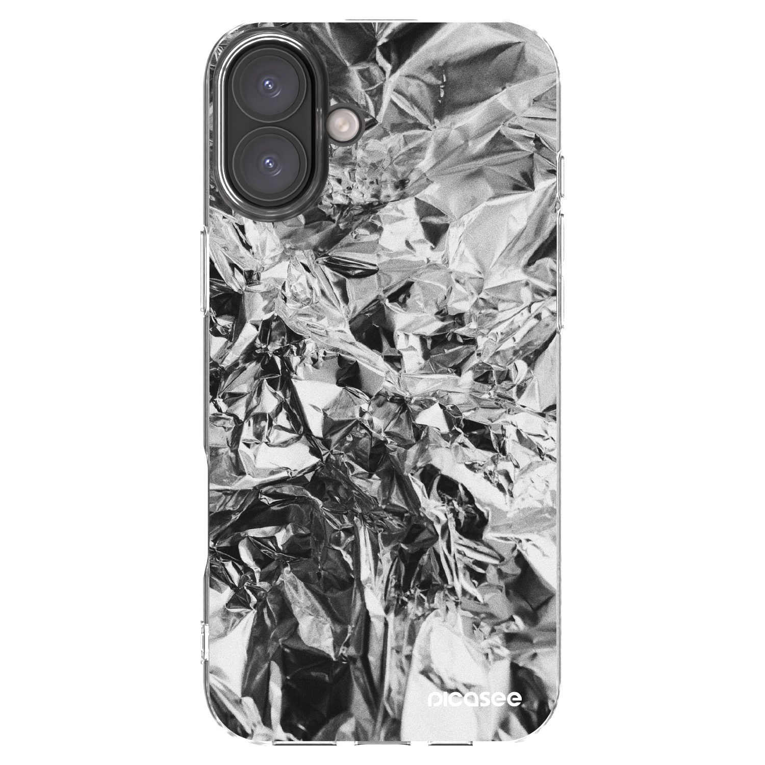 Picasee silikonový průhledný obal pro Apple iPhone 16 Plus - Chrome