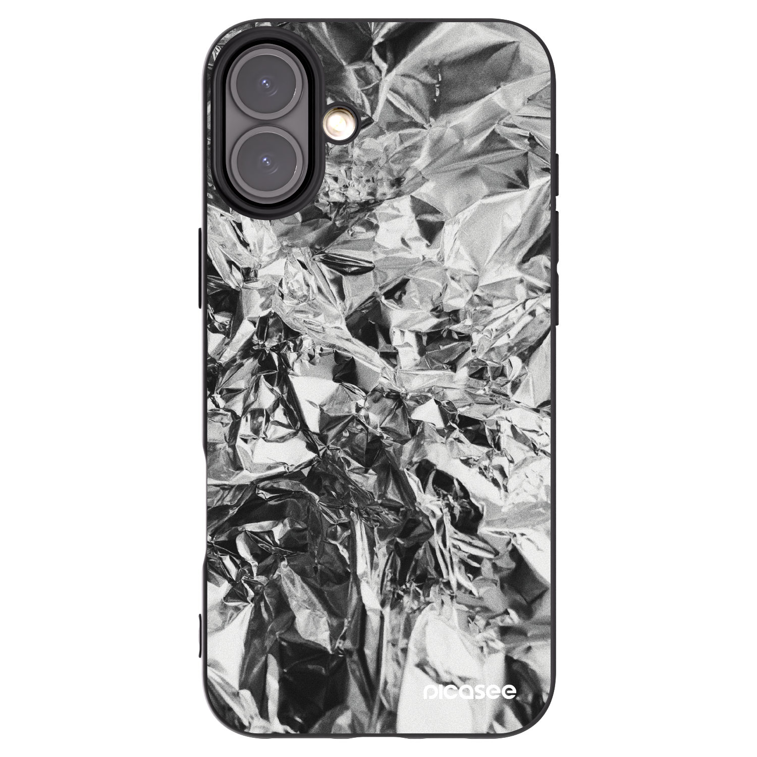 Picasee silikonový černý obal pro Apple iPhone 16 Plus - Chrome
