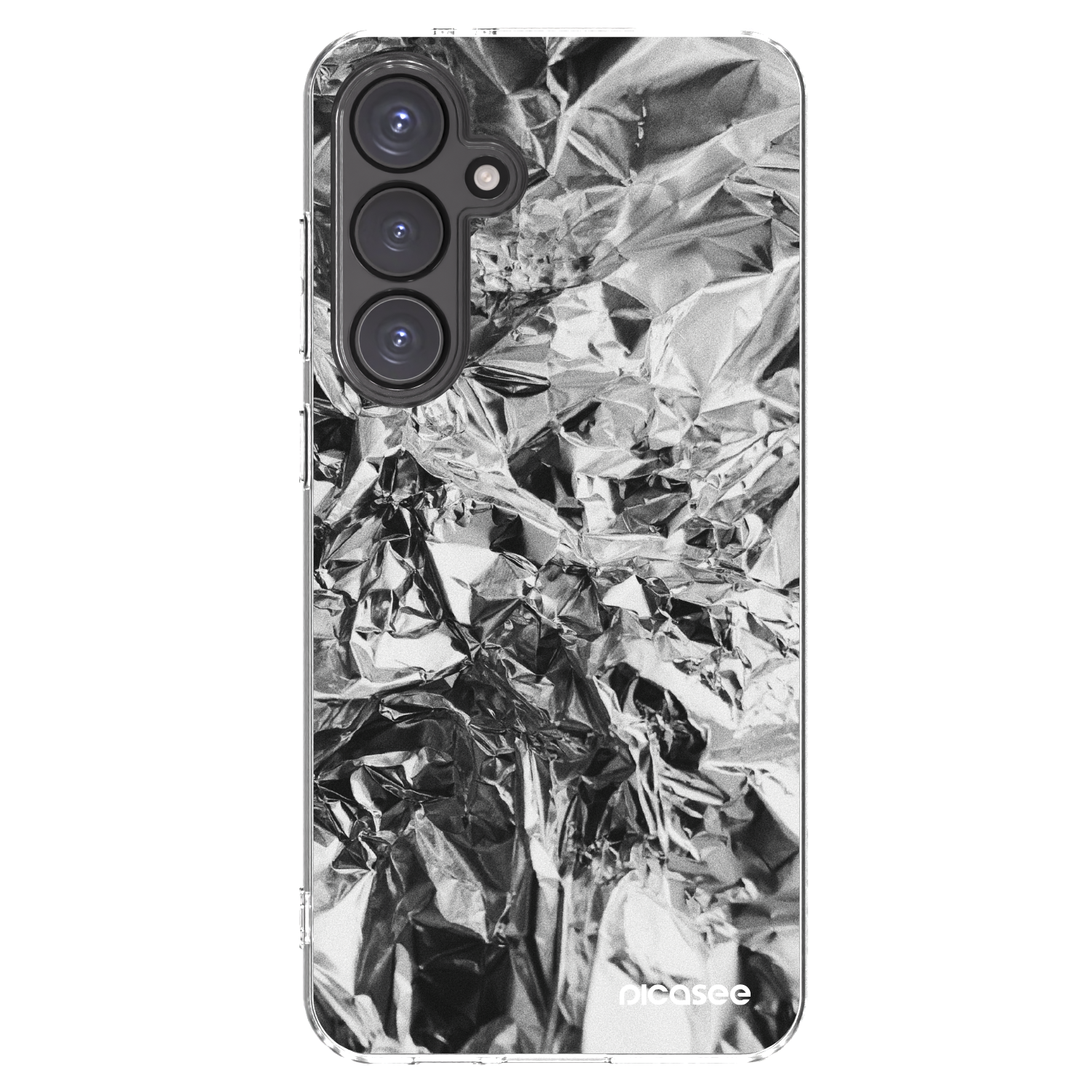 Picasee silikonový průhledný obal pro Samsung Galaxy S24 FE S721B - Chrome