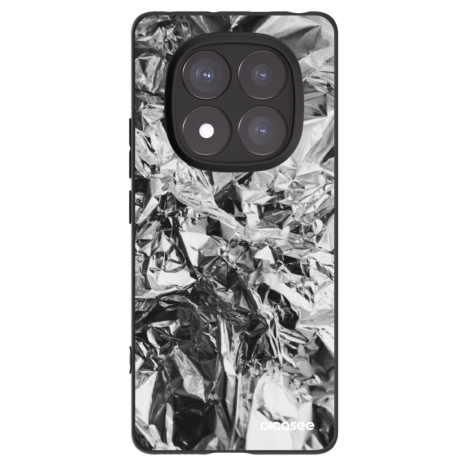 Picasee silikonový černý obal pro Xiaomi Redmi Note 14 Pro 5G - Chrome