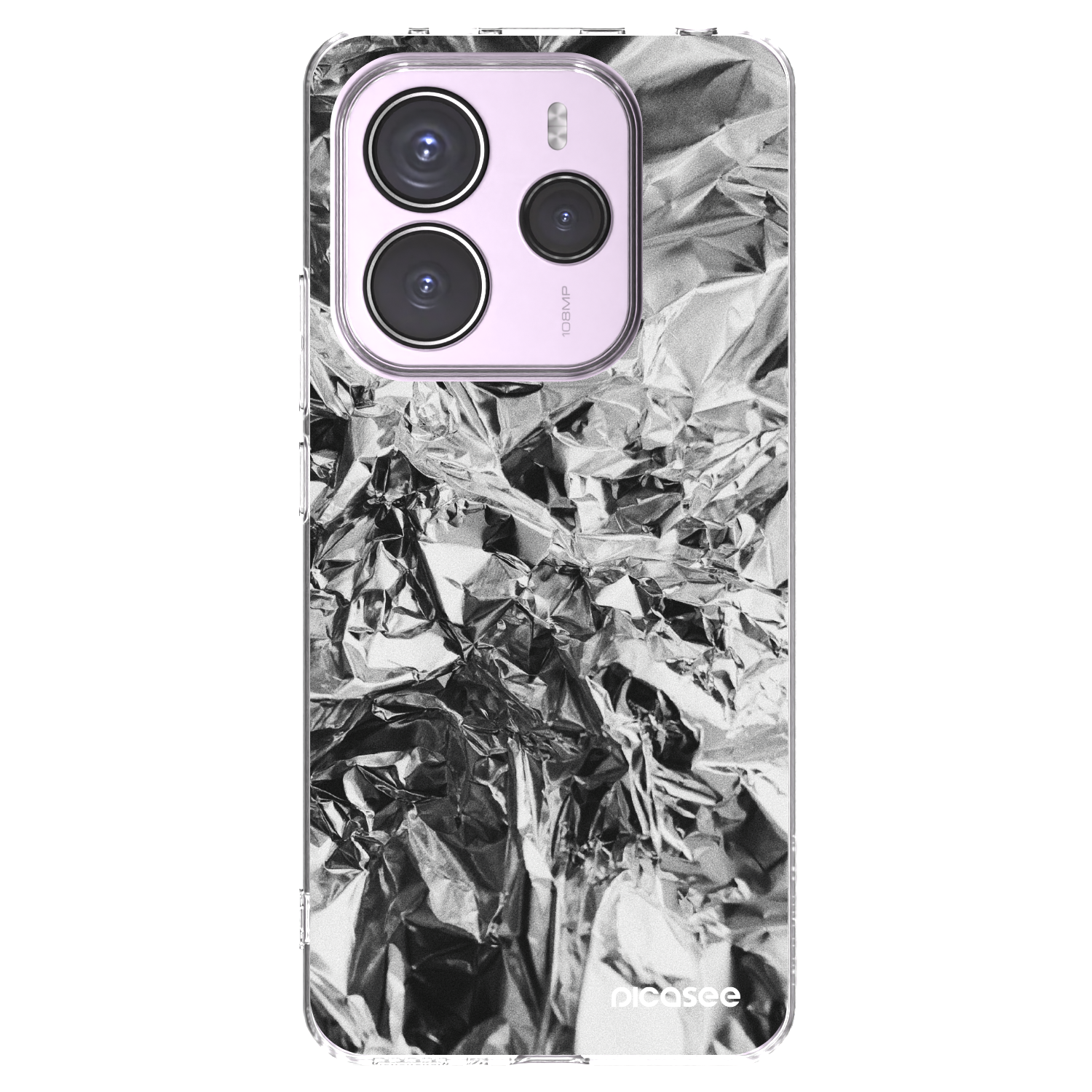 Picasee silikonový průhledný obal pro Xiaomi Redmi Note 14 5G - Chrome