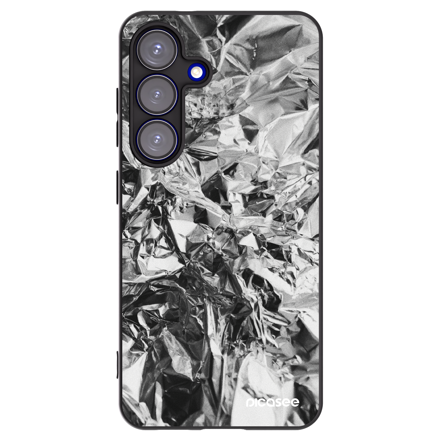 Picasee silikonový černý obal pro Samsung Galaxy S25 5G - Chrome