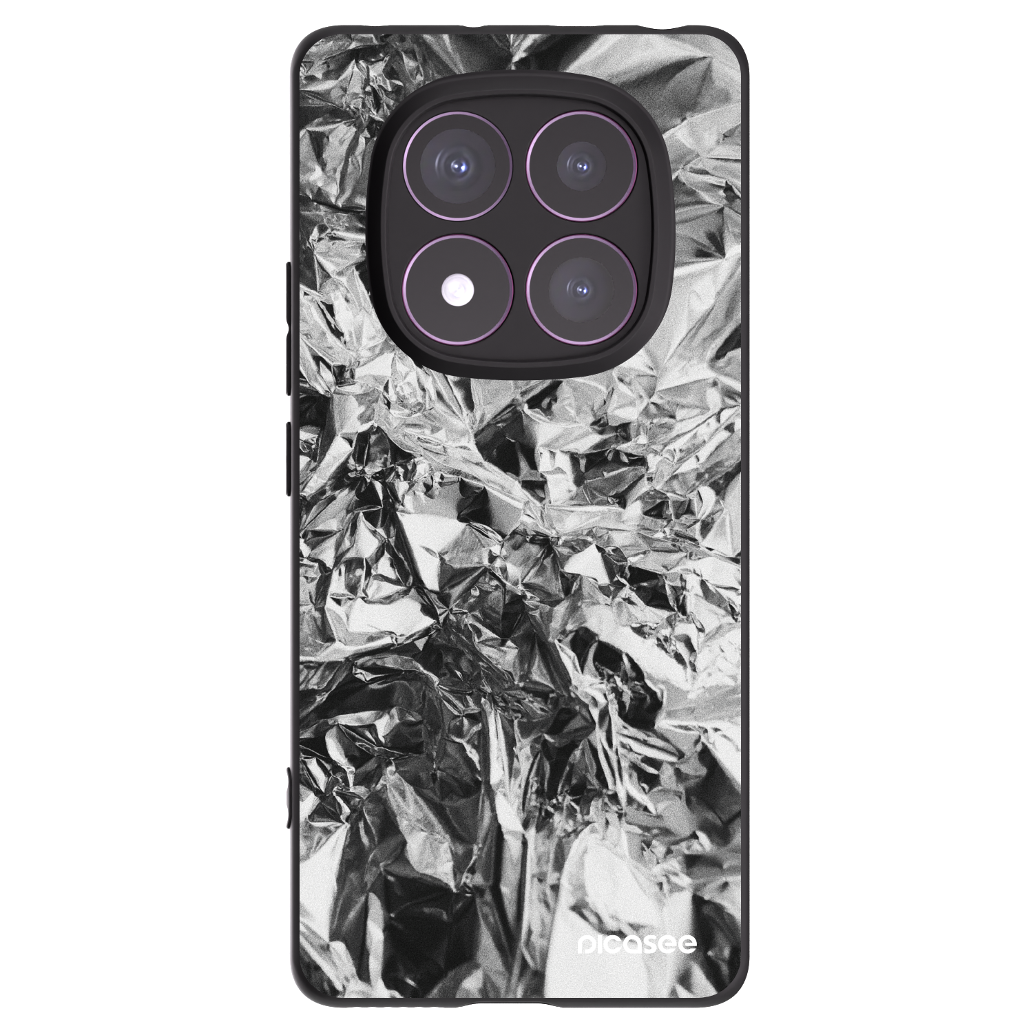 Picasee silikonový černý obal pro Xiaomi Redmi Note 14 Pro 4G - Chrome