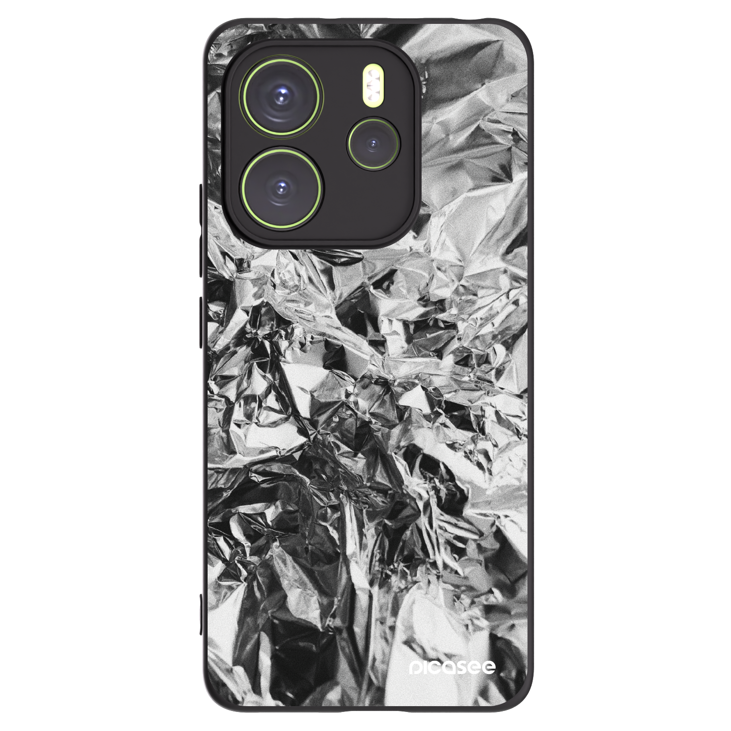 Picasee silikonový černý obal pro Xiaomi Redmi Note 14 4G - Chrome