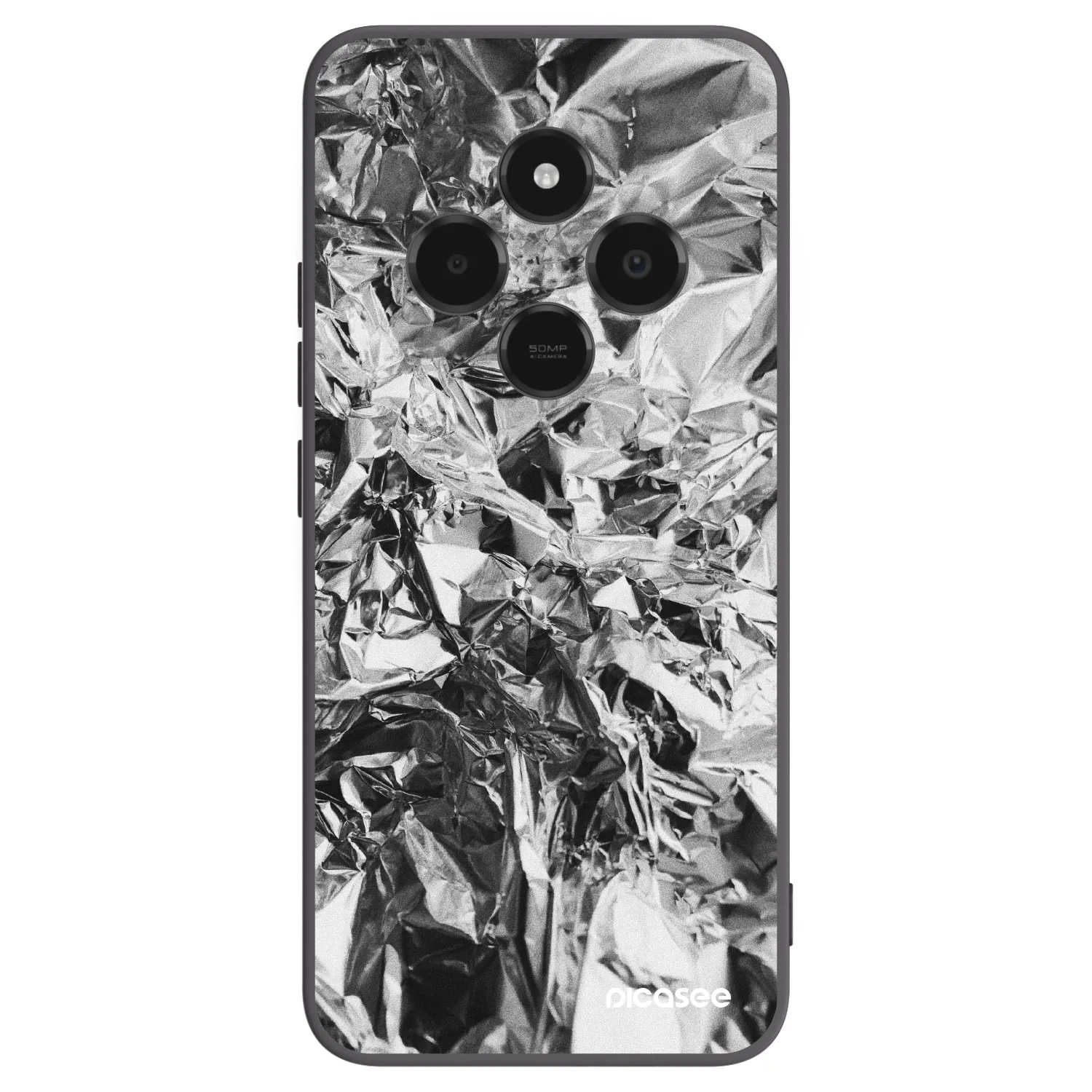 Picasee silikonový černý obal pro Xiaomi Poco C75 - Chrome
