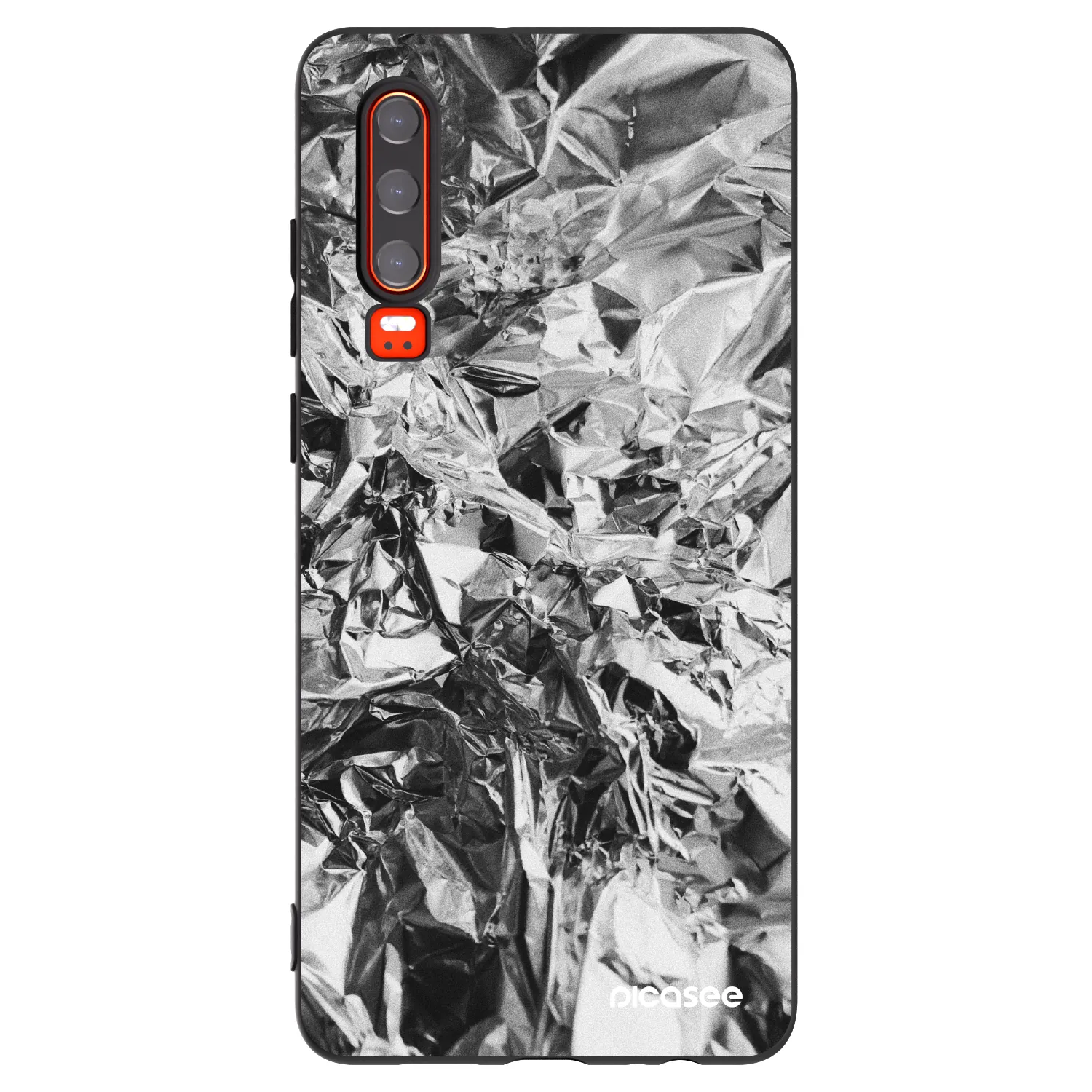 Picasee silikonový černý obal pro Huawei P30 - Chrome