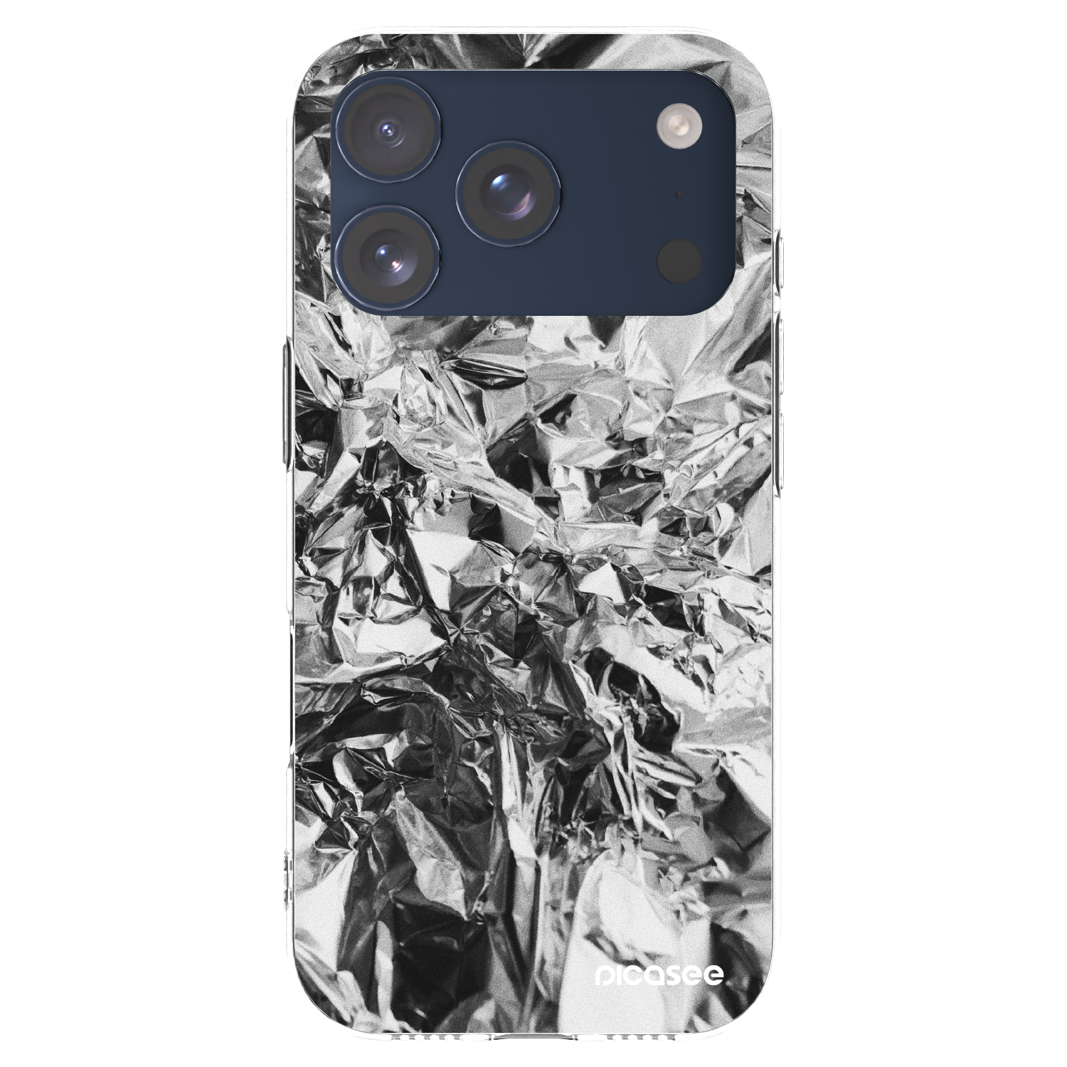 Picasee silikonový průhledný obal pro Apple iPhone 17 Pro - Chrome