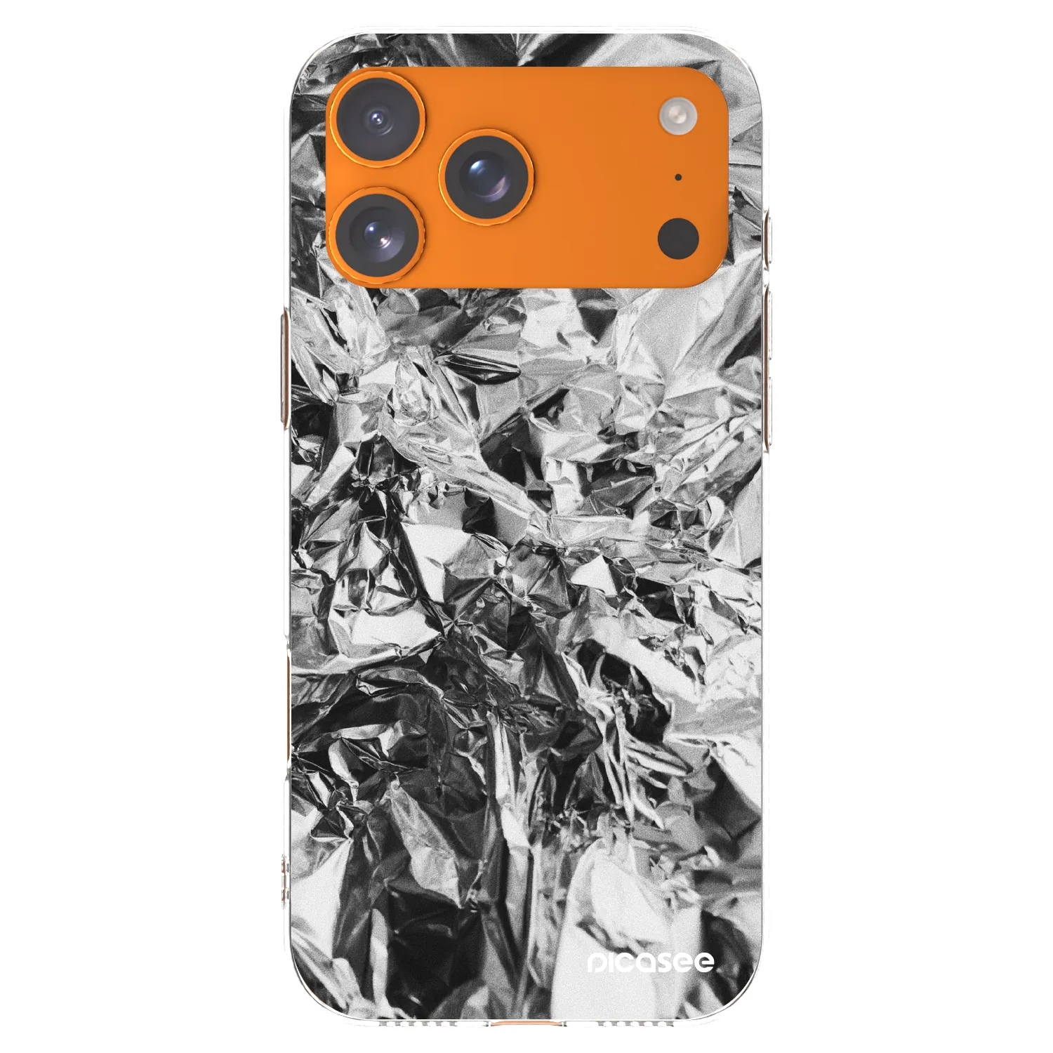 Picasee silikonový průhledný obal pro Apple iPhone 17 Pro Max - Chrome