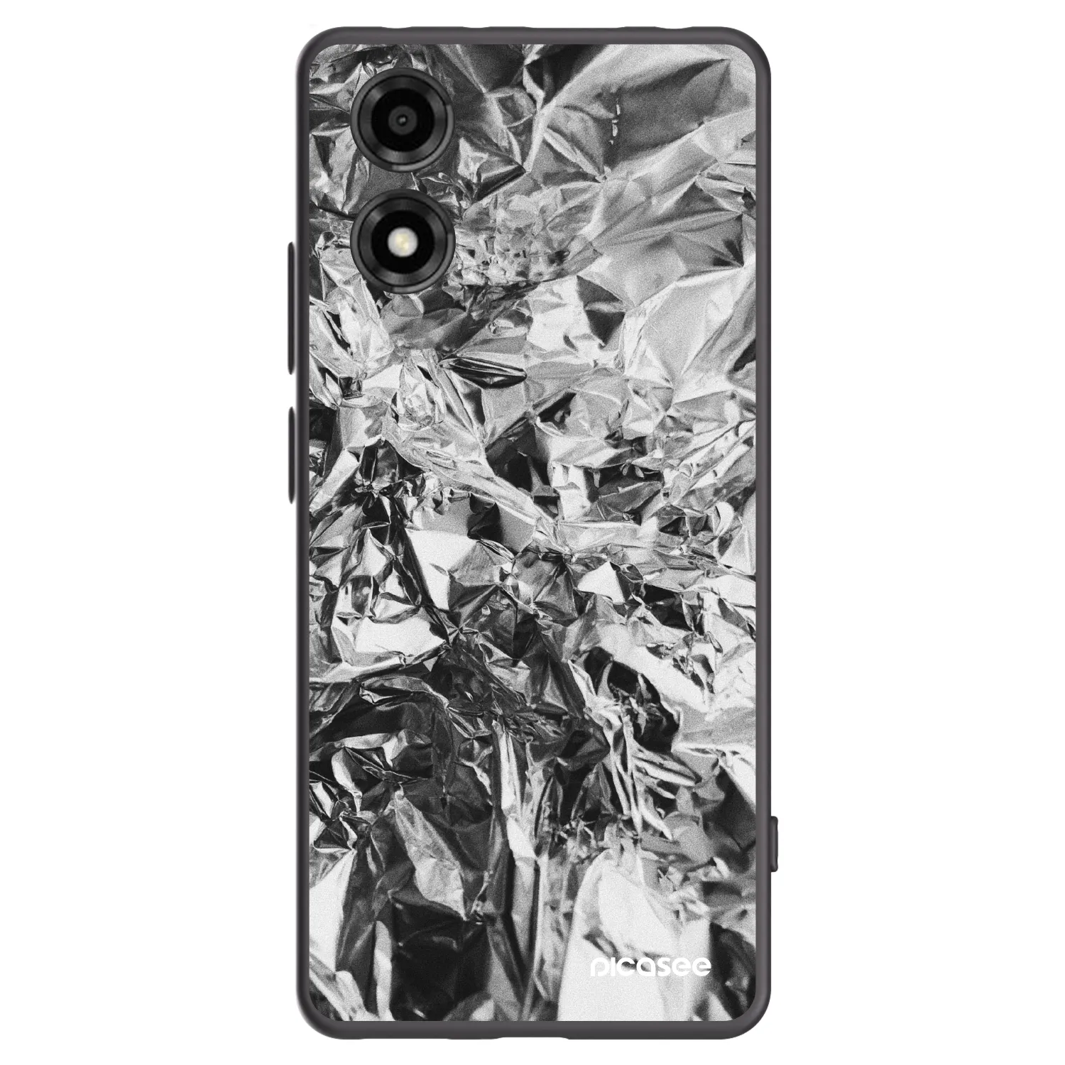 Picasee silikonový černý obal pro Motorola Moto E14 - Chrome
